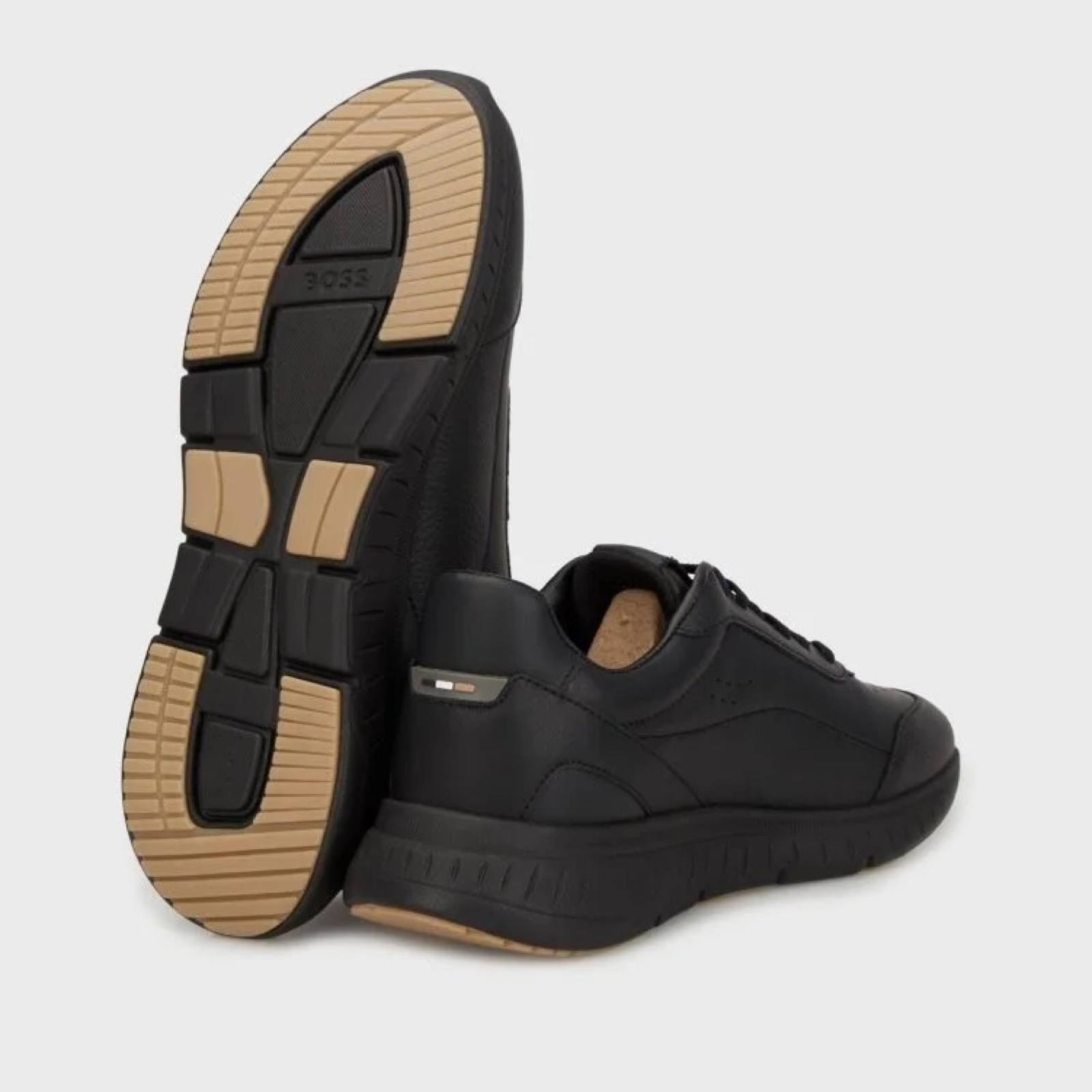 Мъжки черни кожени маратонки Boss Titanis Men Sneakers 50552902 Insole View