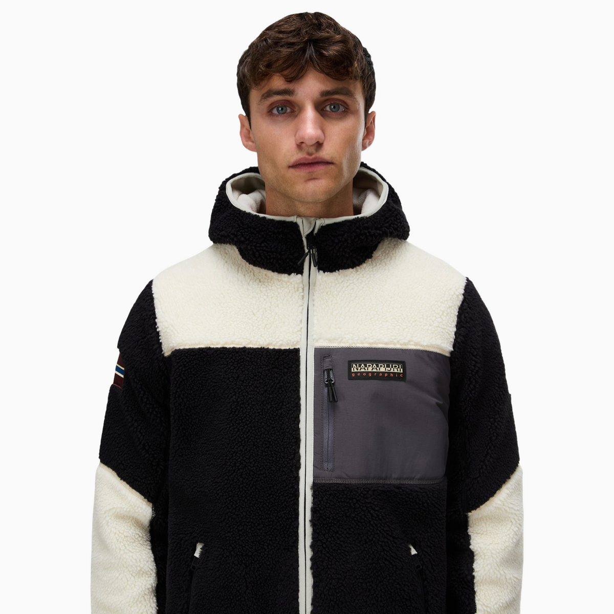 Мъжко худи Napapijri Yupik Men Fleece Hoodie NP0A8AZX MCB Close-Up