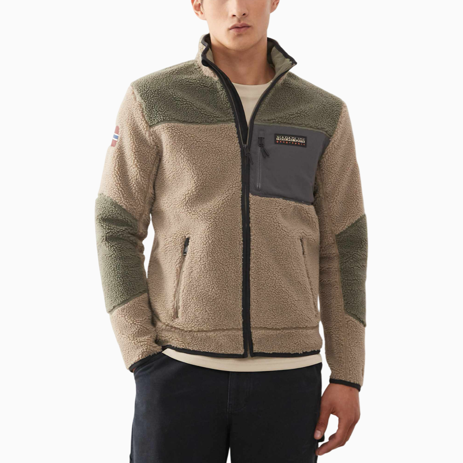 Мъжко горно Napapijri Yupik Men Fleece Jacket NP0A4GNTM Front View