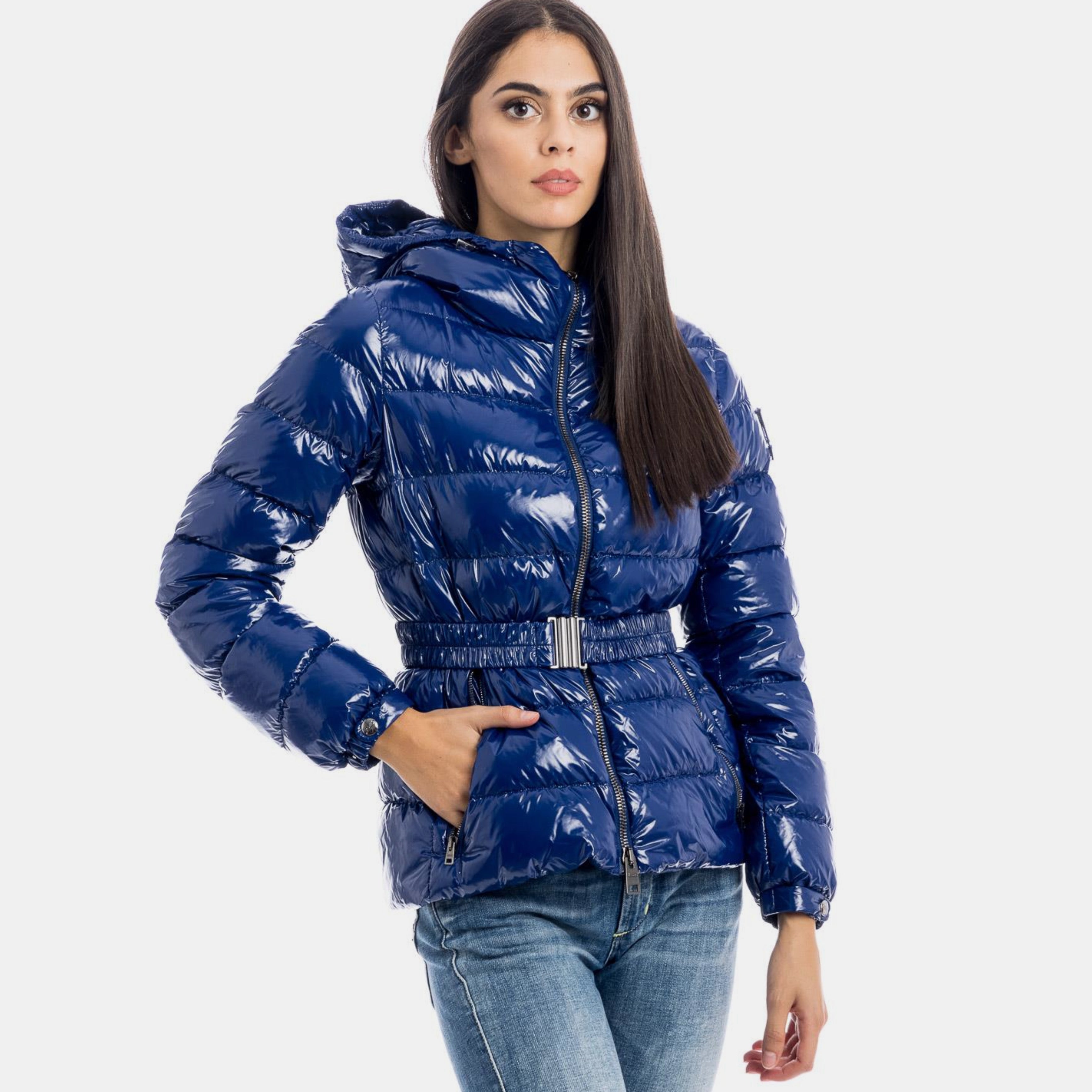 Дамско яке Women’s Down Jacket with Belt HERNO PI1350D 12220 Navy 