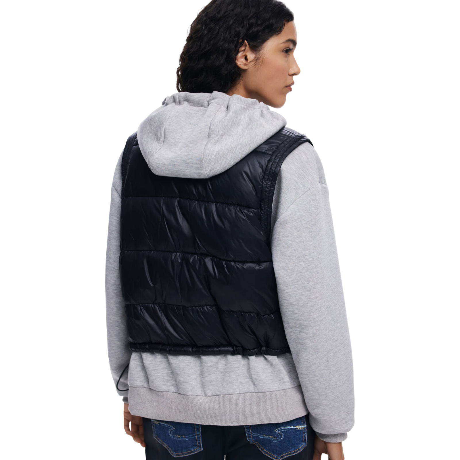 Дамски суичър и елек Desigual Women Sweatshirt 25WWSK05 2042 Back View