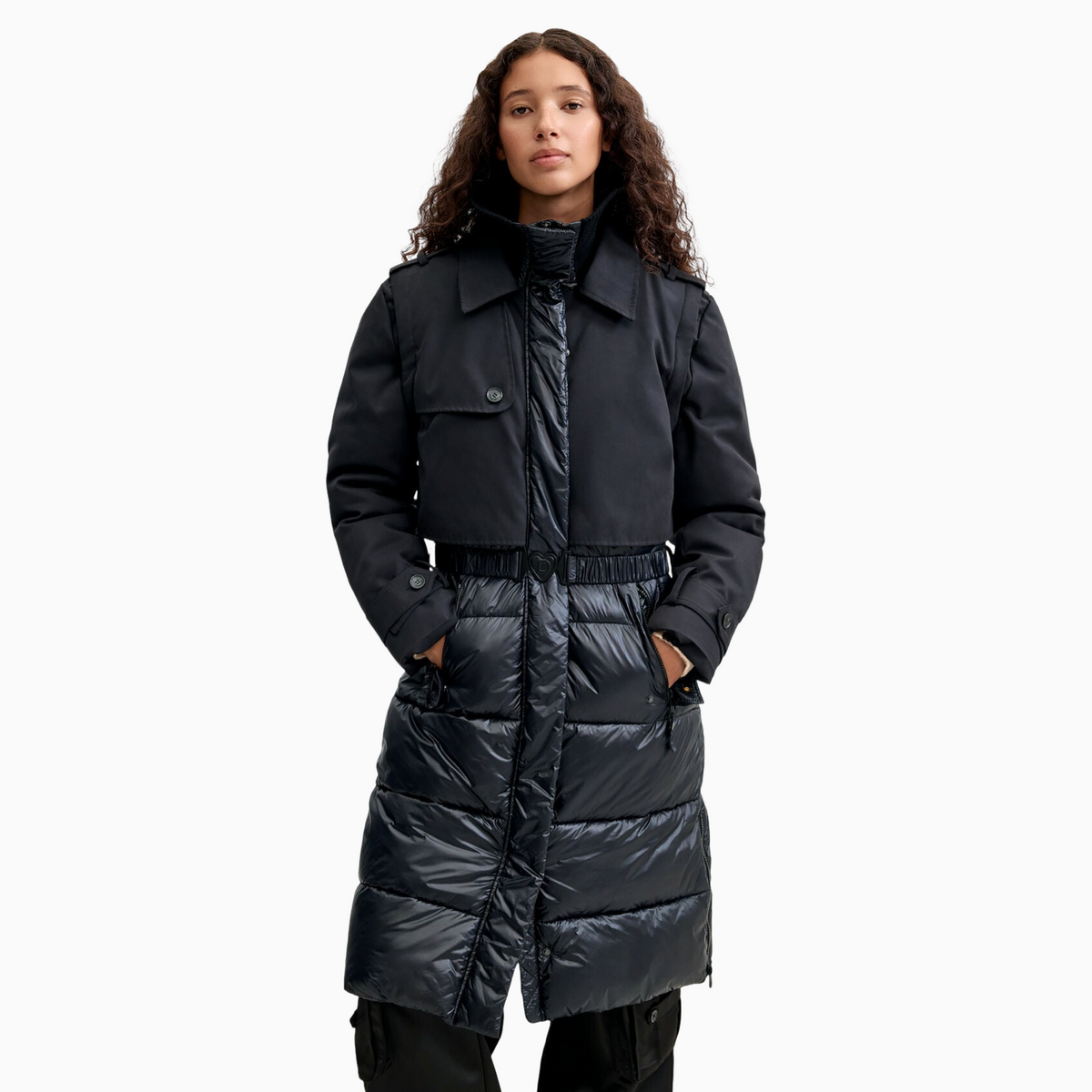Дамско палто Desigual Women Coat 26WWEW35 2000 Front View