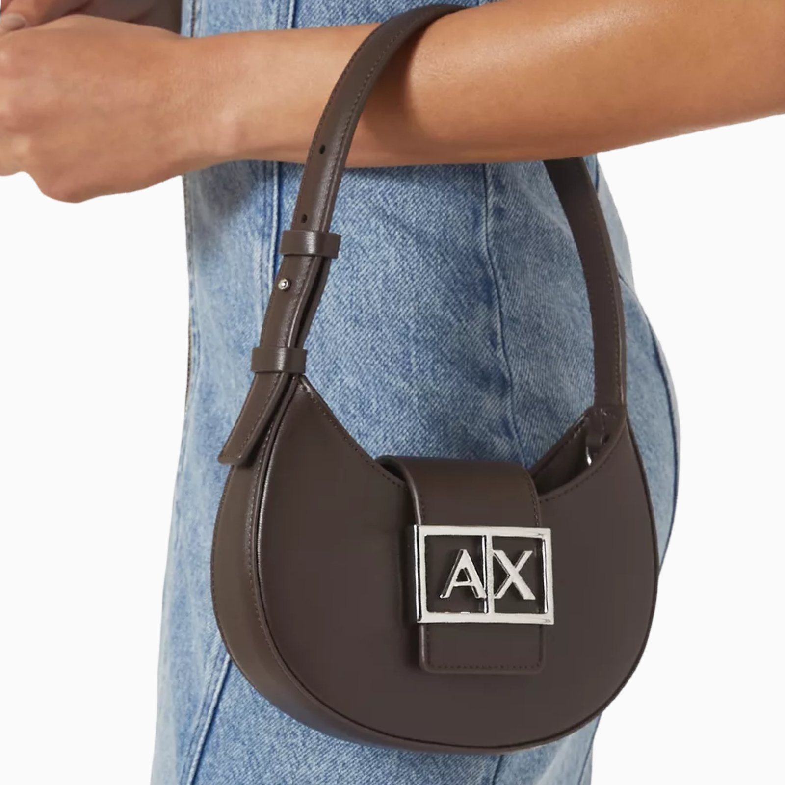 Дамска кафява чанта Armani Exchange Women Shoulder Bag XW002566 AF12039 U6018 Hand View