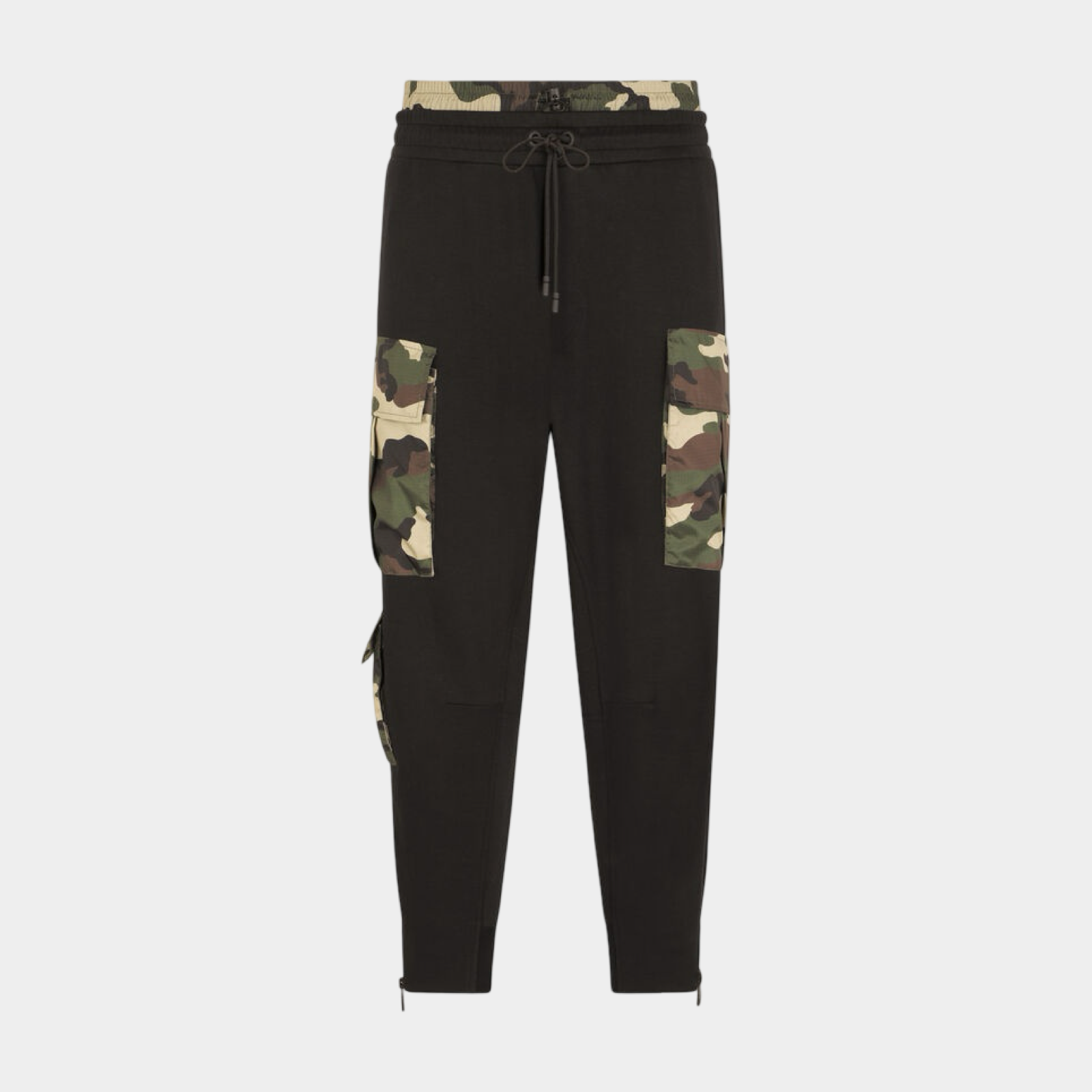 Dolce & Gabbana Camouflage Print Jogger Pants GWYJAZ G7BSR Front View