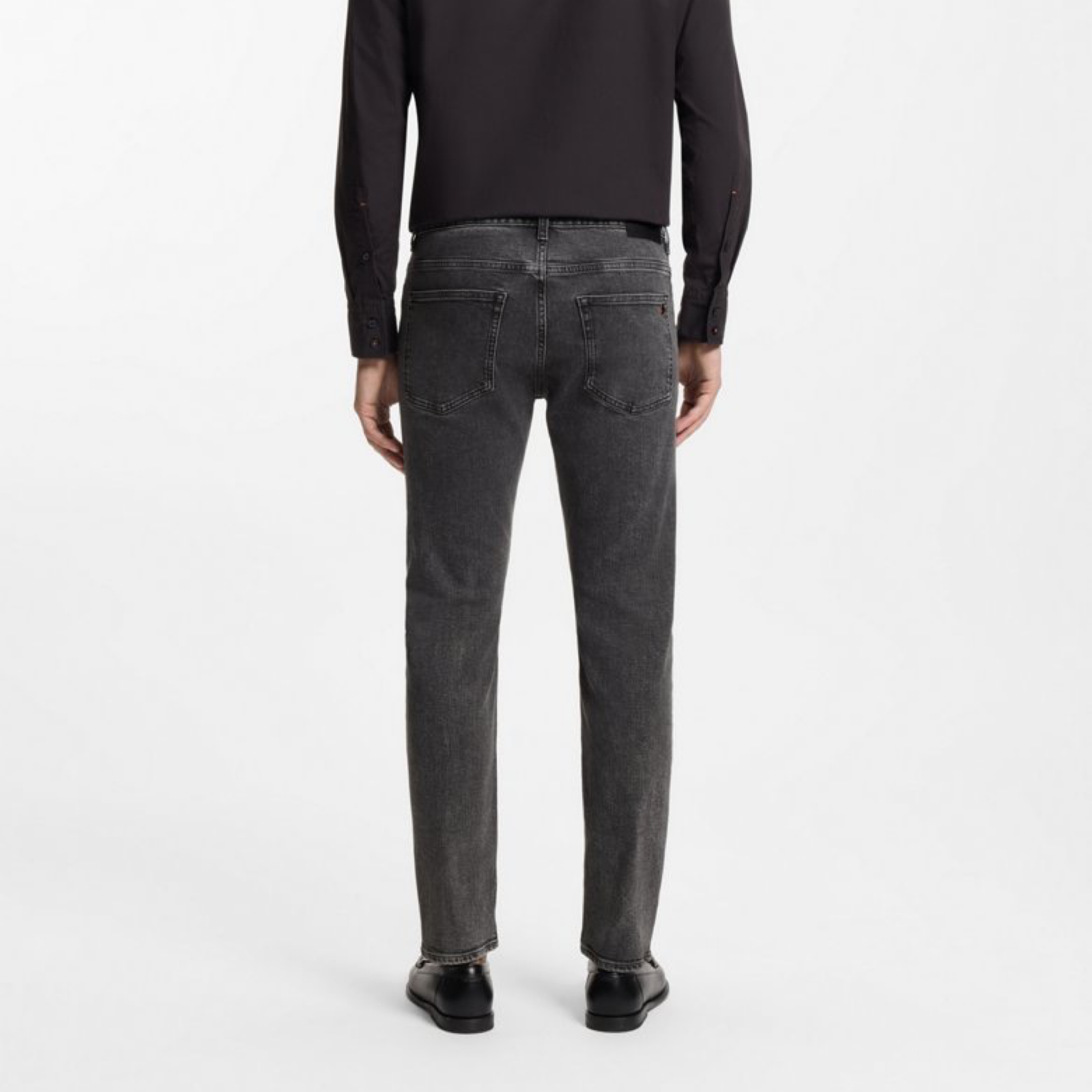 Мъжки сиви дънки Boss Men Jeans 50553402 Back View