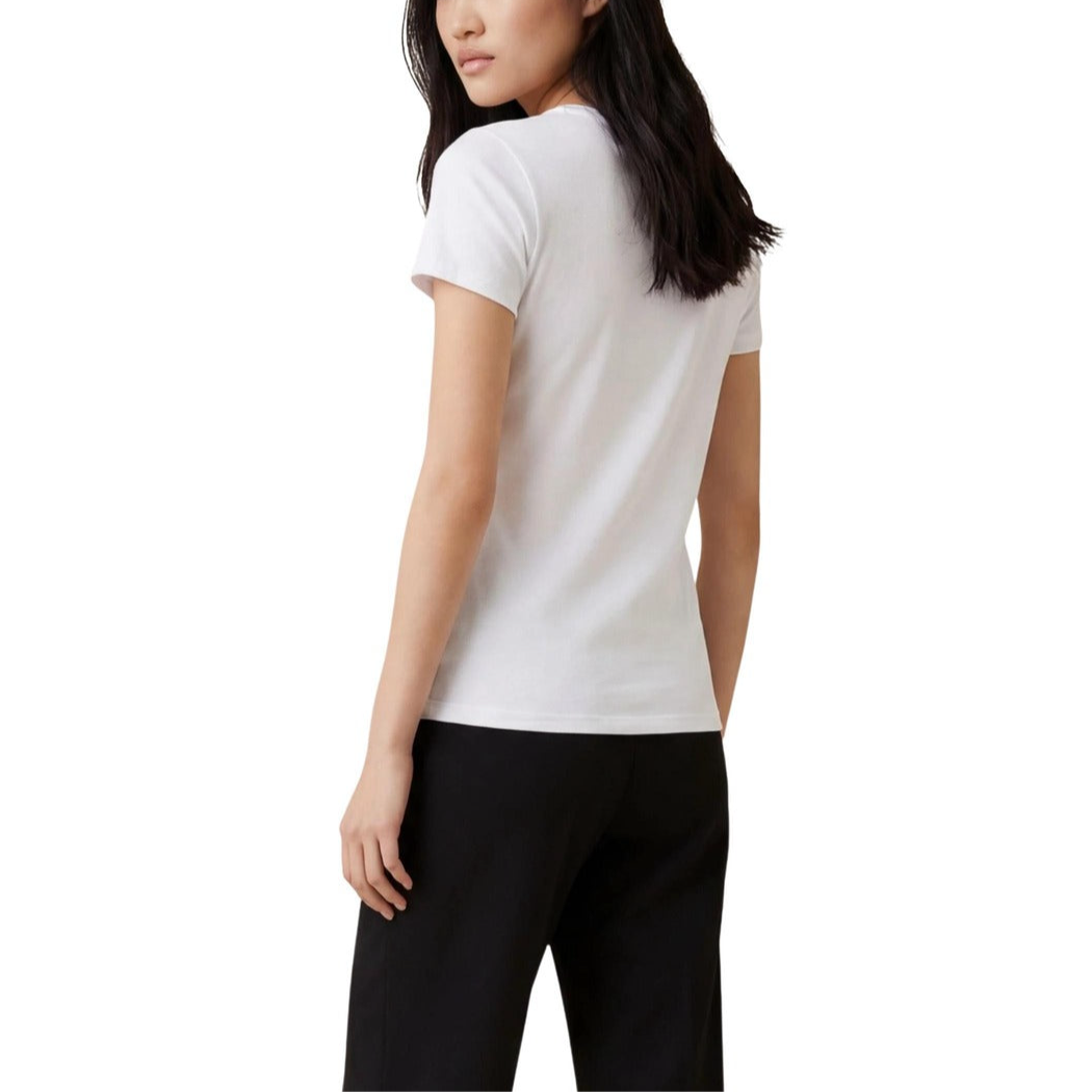 Дамска бяла тениска Armani Exchange Women T-shirt XW002327 AF10358 Back View