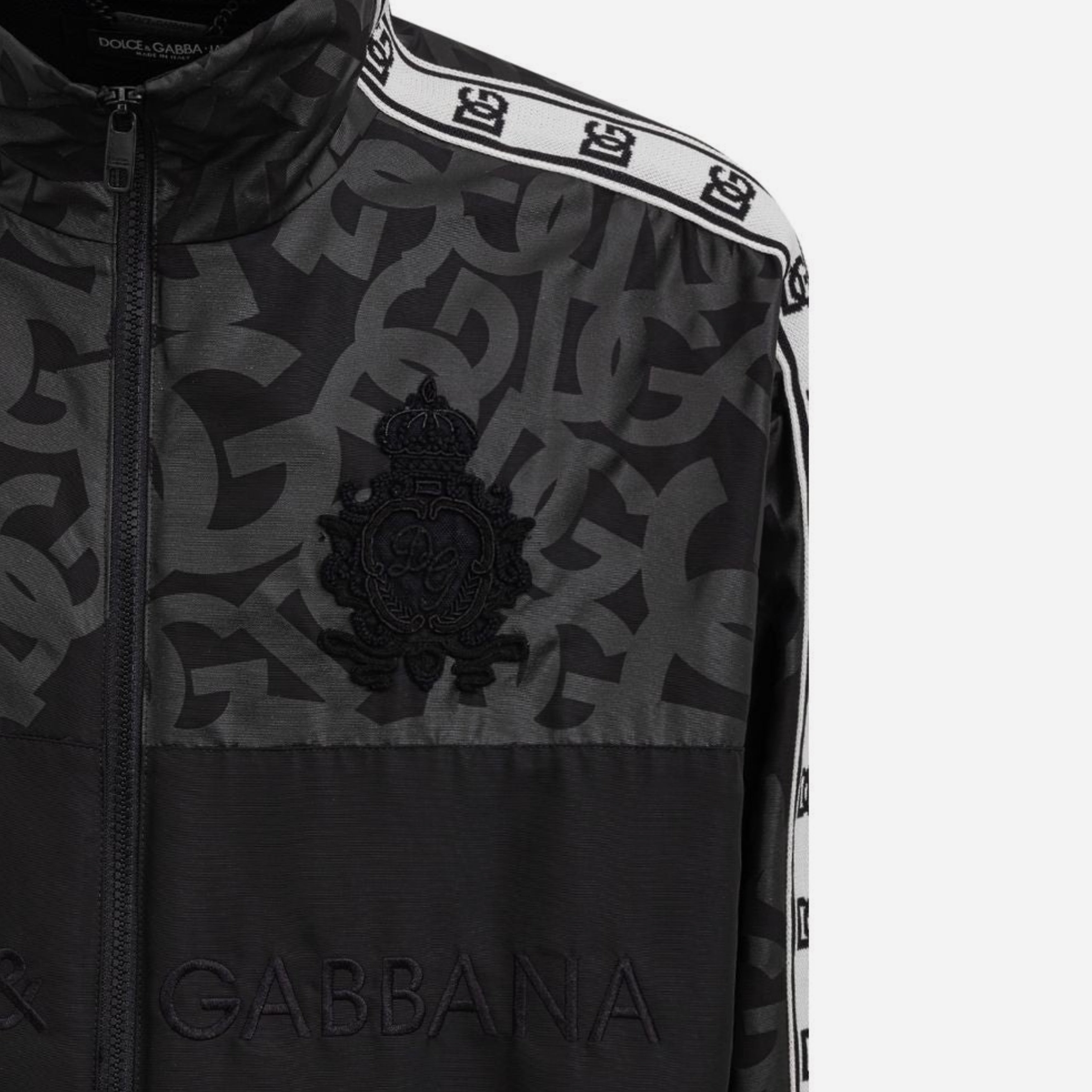 Черно полиестерно яке Dolce &amp; Gabbana