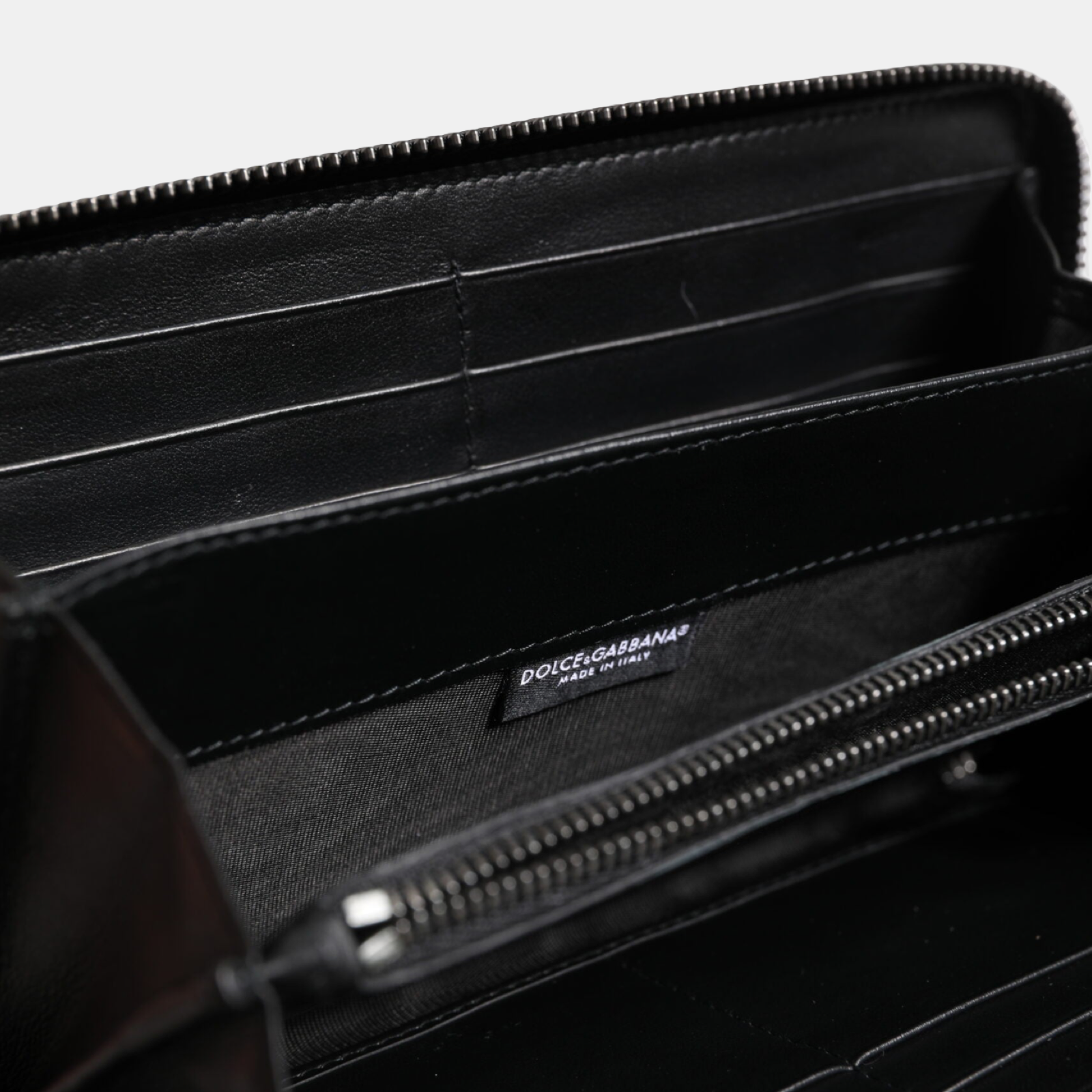 Dolce & Gabbana Exotic Leather Embossed Continental Wallet BP1672 AN372 89954 Inside View