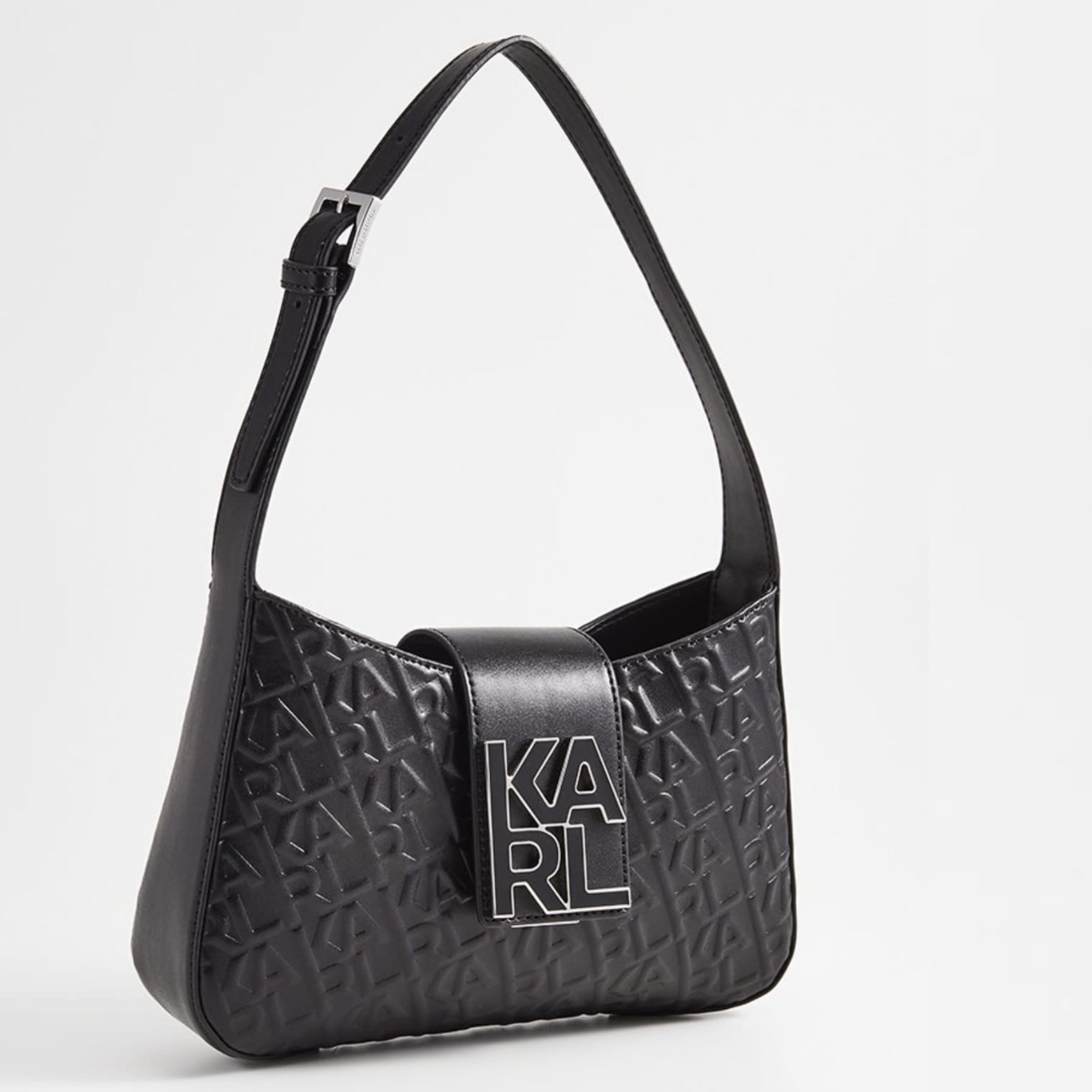 Дамска чанта в черно Women’s handbag Karl Lagerfeld 23WW3052 999 front view