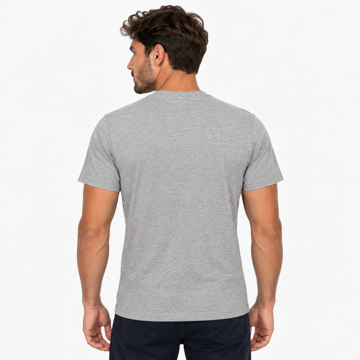 Мъжка сива тениска La Martina Men T-shirt CCMR04JS206 0100 Back View