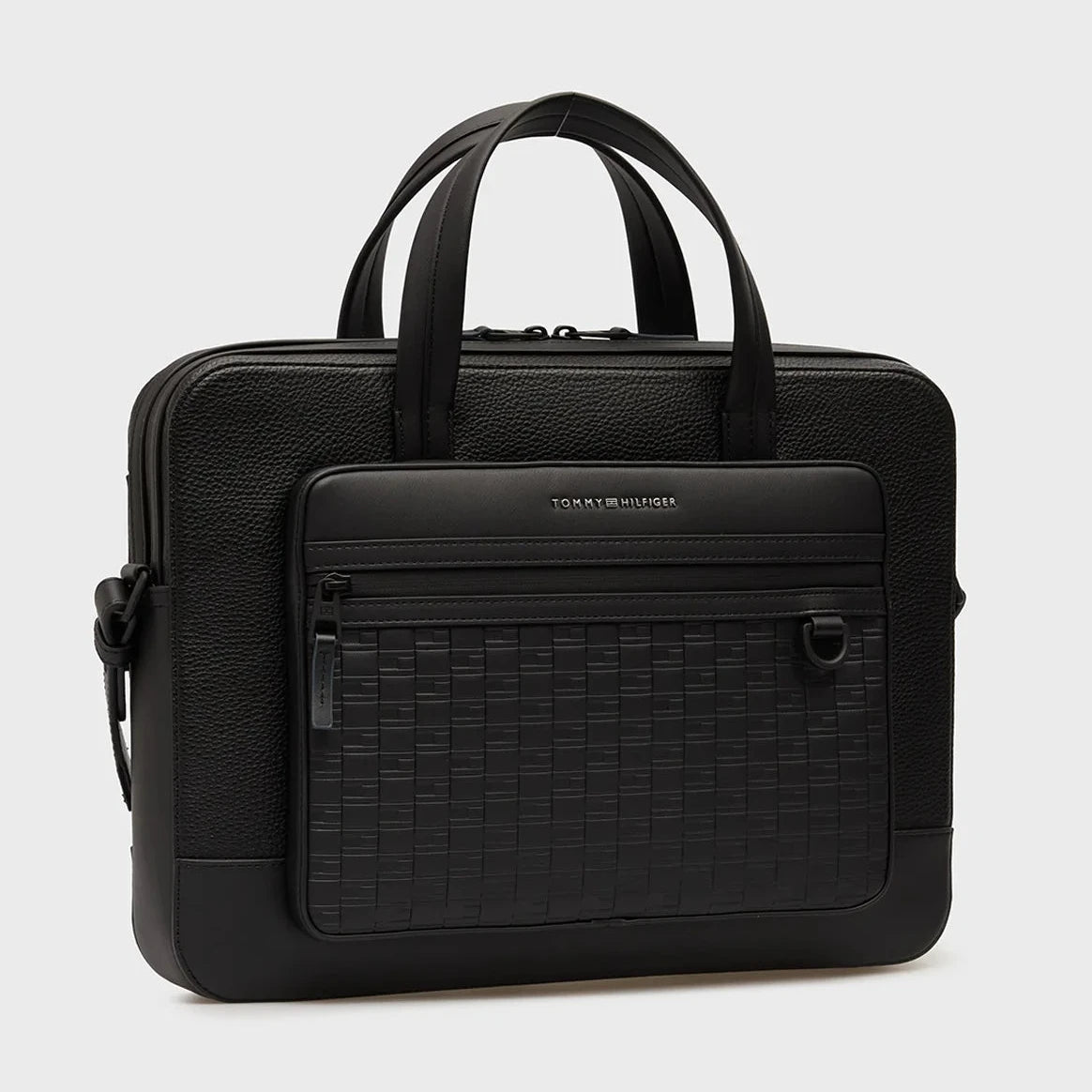 Бизнес чанта за лаптоп Men’s business laptop bag Tommy Hilfiger AM0AM14002 BDS angled view