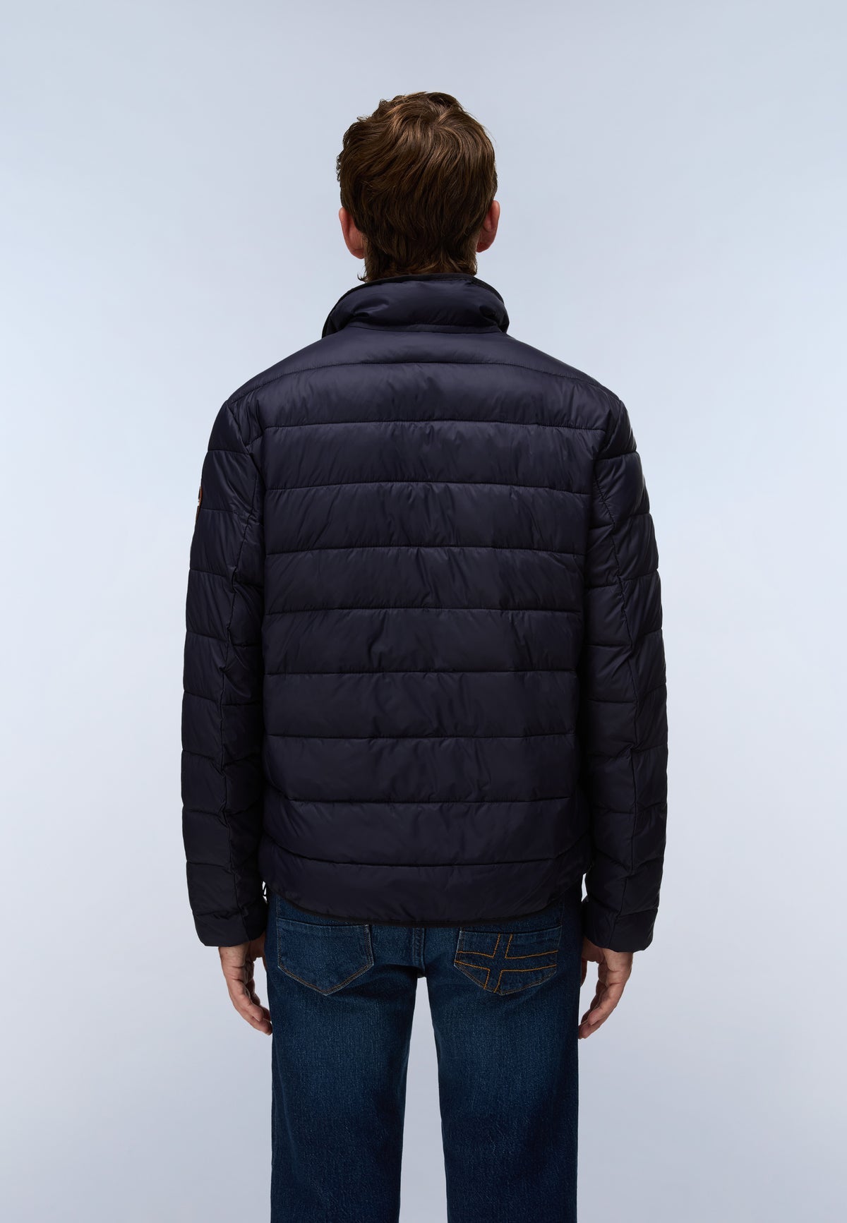 Men’s puffer jacket Napapijri Aerons
NP0A8BLM AERONS S4 176 Dark Blue back view