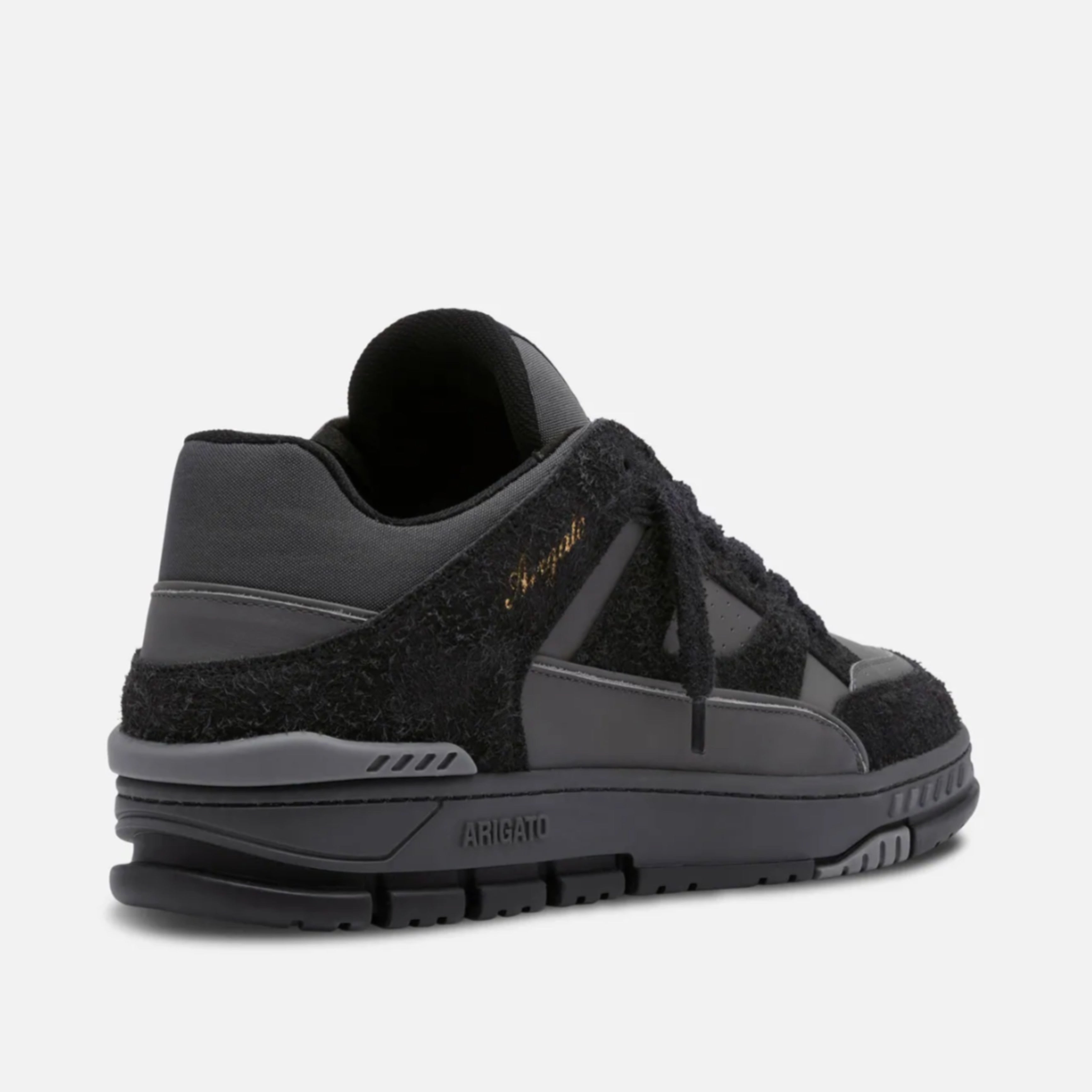 Мъжки кецове Men’s sneakers Axel Arigato Area Lo Fluffy F3592001 Black/Off Black heels view