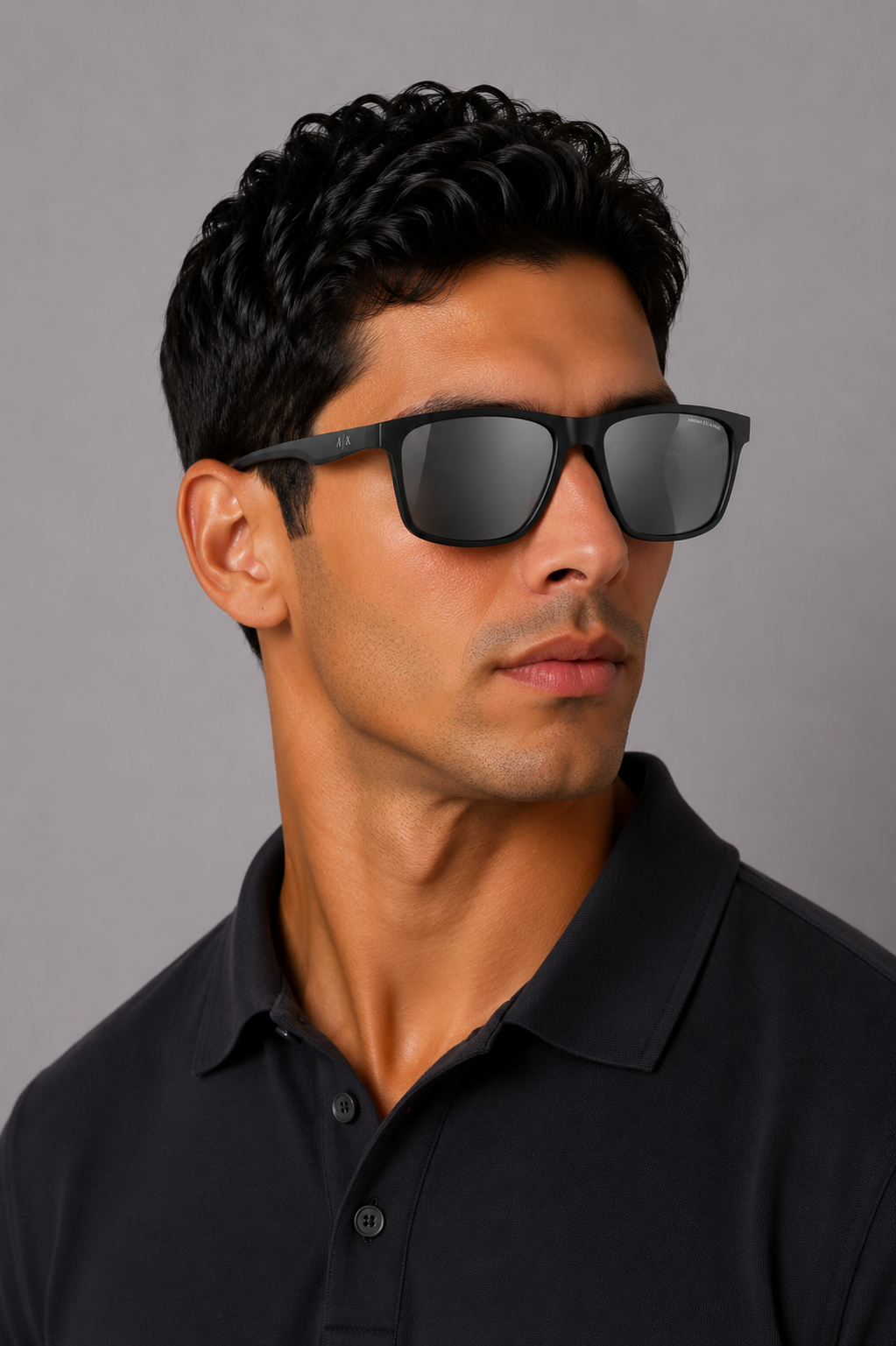 Мъжки слънчеви очила Men’s sunglasses ARMANI EXCHANGE AX4122S80786G Black lifestyle view