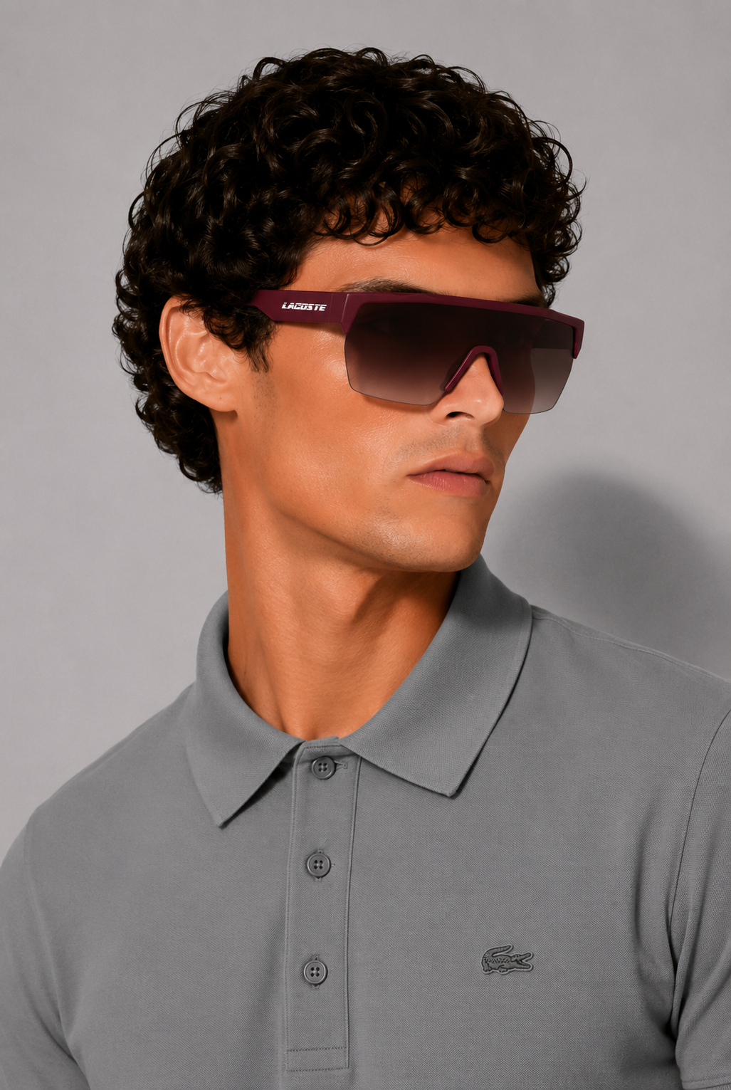 Мъжки слънчеви очила Men’s sunglasses LACOSTE L989S 603 Burgundy lifestyle view