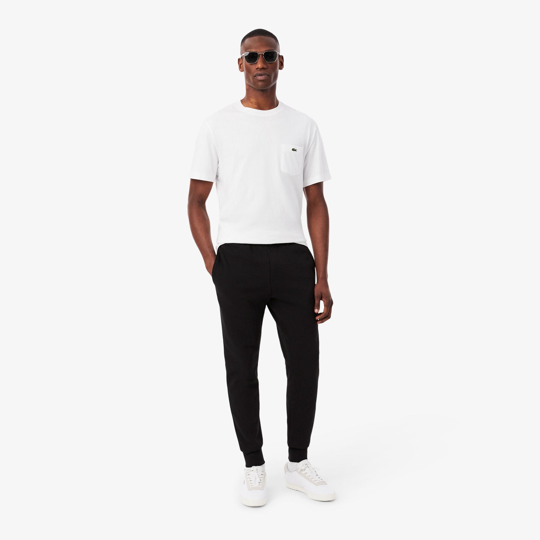 Мъжки спортен панталон Men’s sweatpants Lacoste XH9624 00 031 Black front view