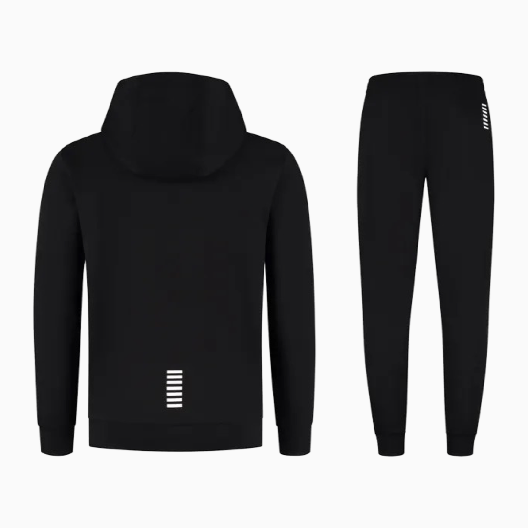 Мъжки спортен екип Men’s tracksuit EA7 Emporio Armani 8NPV63 PJVRZ 1200 Black back view
