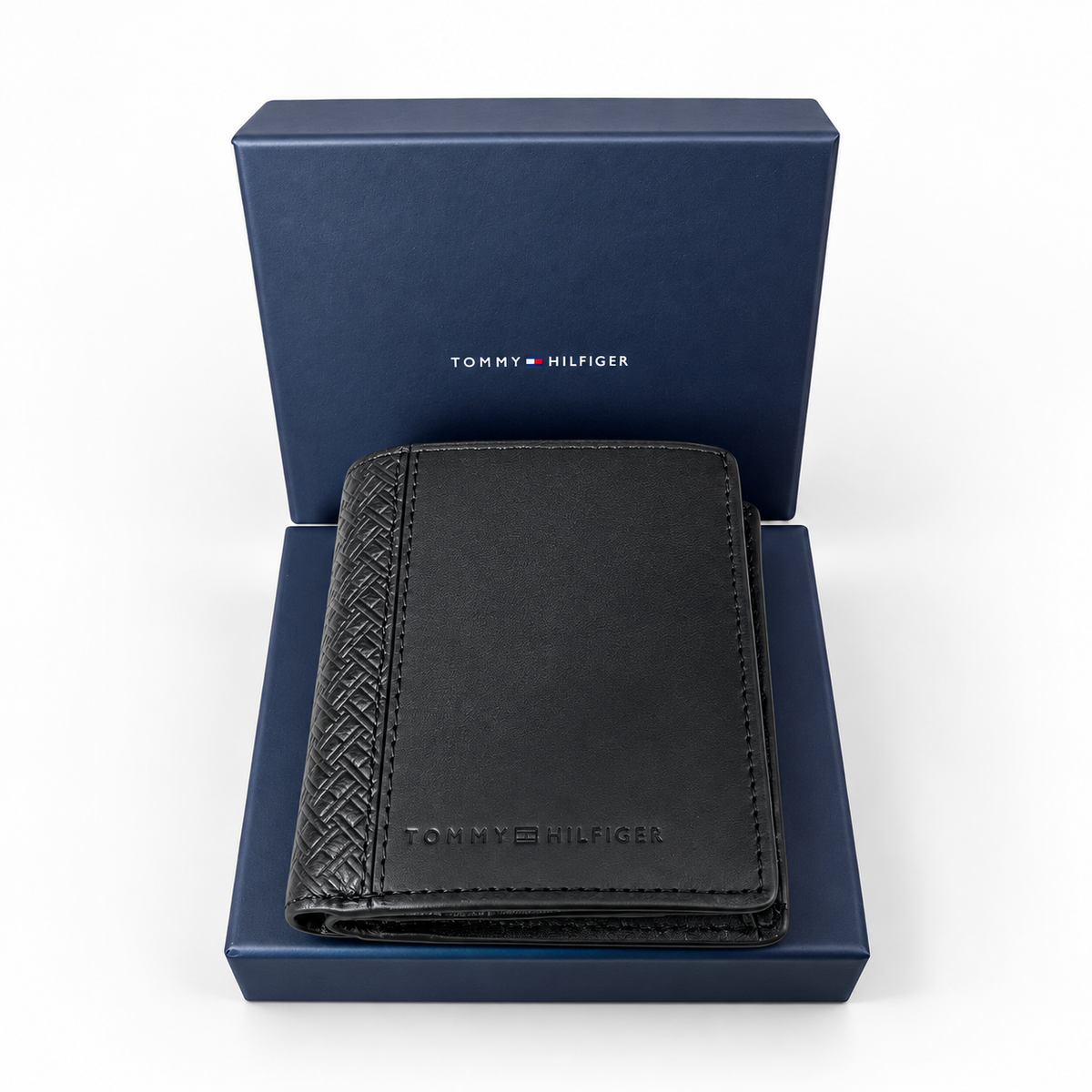 Мъжки вертикален портфейл Men's vertical wallet Tommy Hilfiger AM0AM09280BDS Black