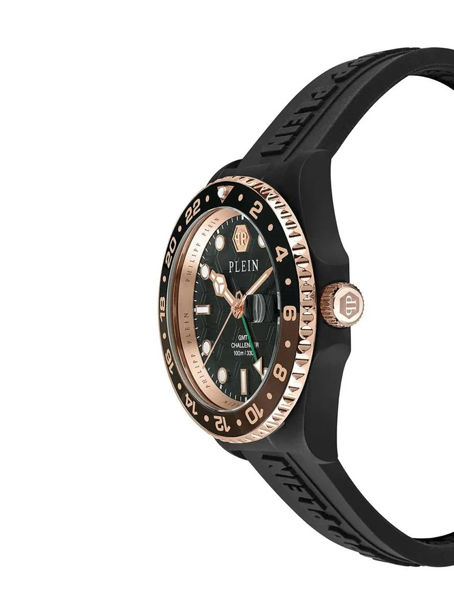 Мъжки часовник Men's watch Philipp Plein GMT-I Challenger Hyper Sport PWYBA0823 Black side view