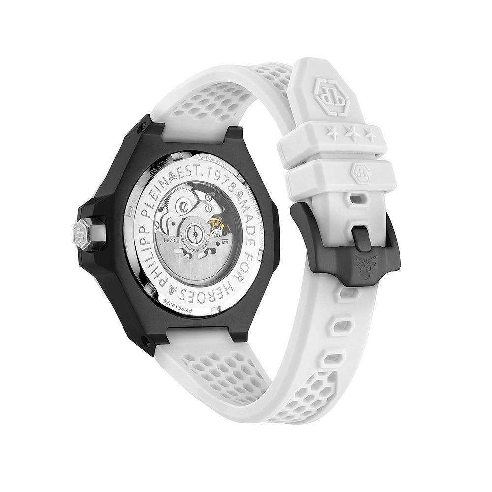 Мъжки часовник Men’s watch Philipp Plein Skeleton Royal Automatic PWPFA0724 White back view