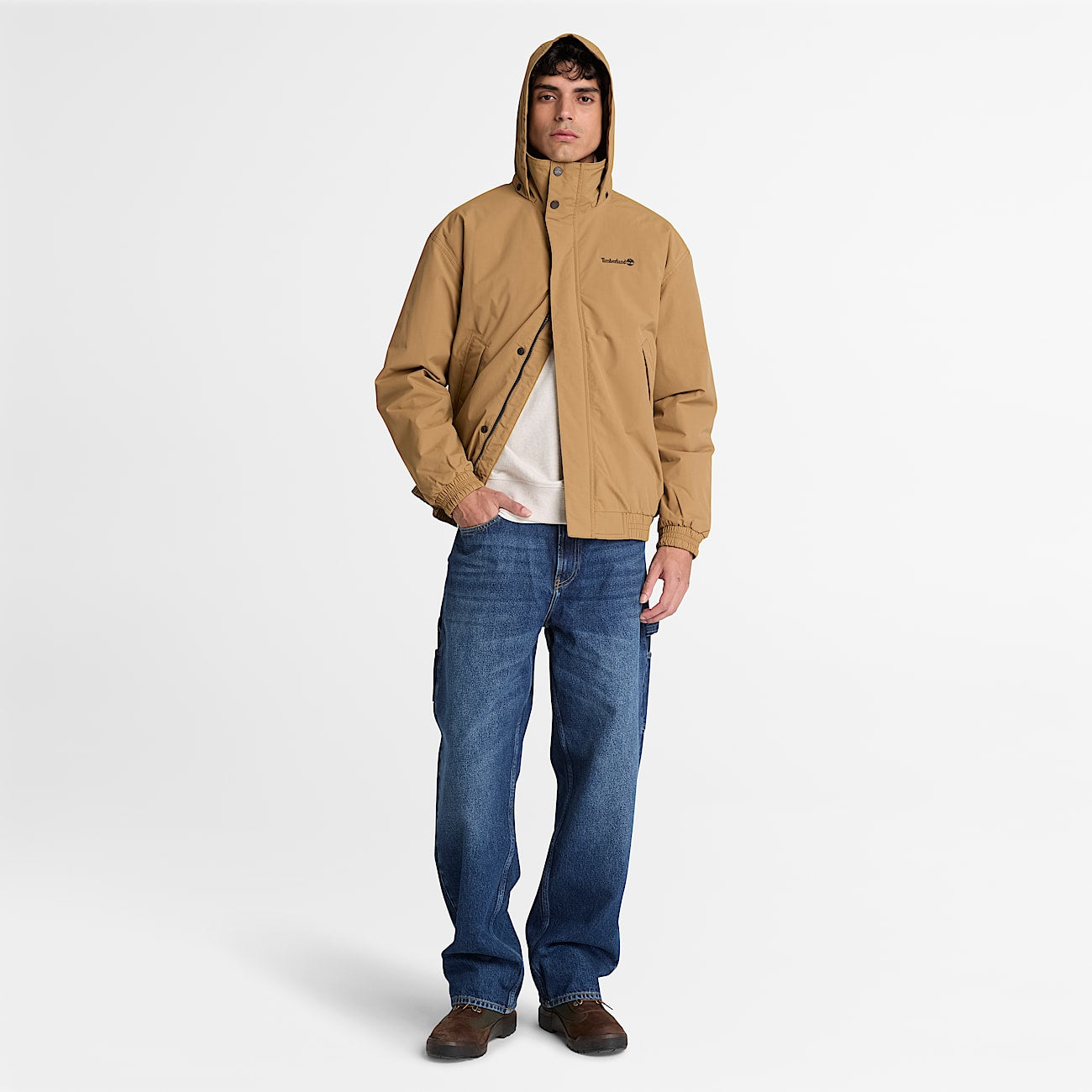 Мъжко яке Men’s waterproof insulated bomber Timberland TBC0YH78AKX Brown head to toe view