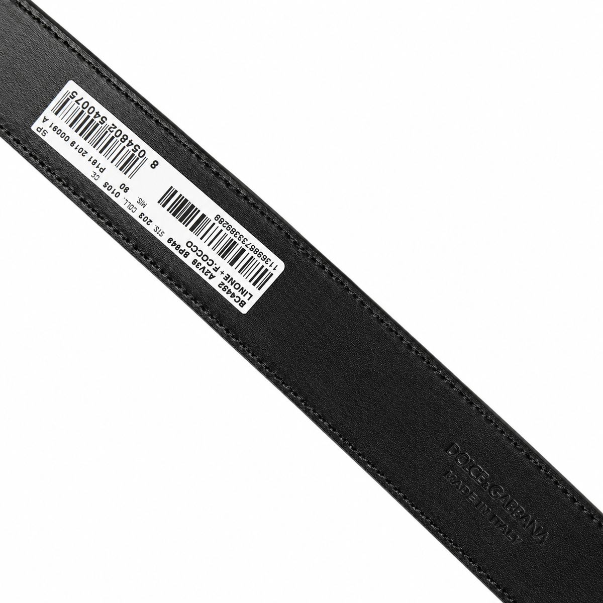 Men’s woven belt DOLCE & GABBANA
BC4452 A2V39 8P949 backside view