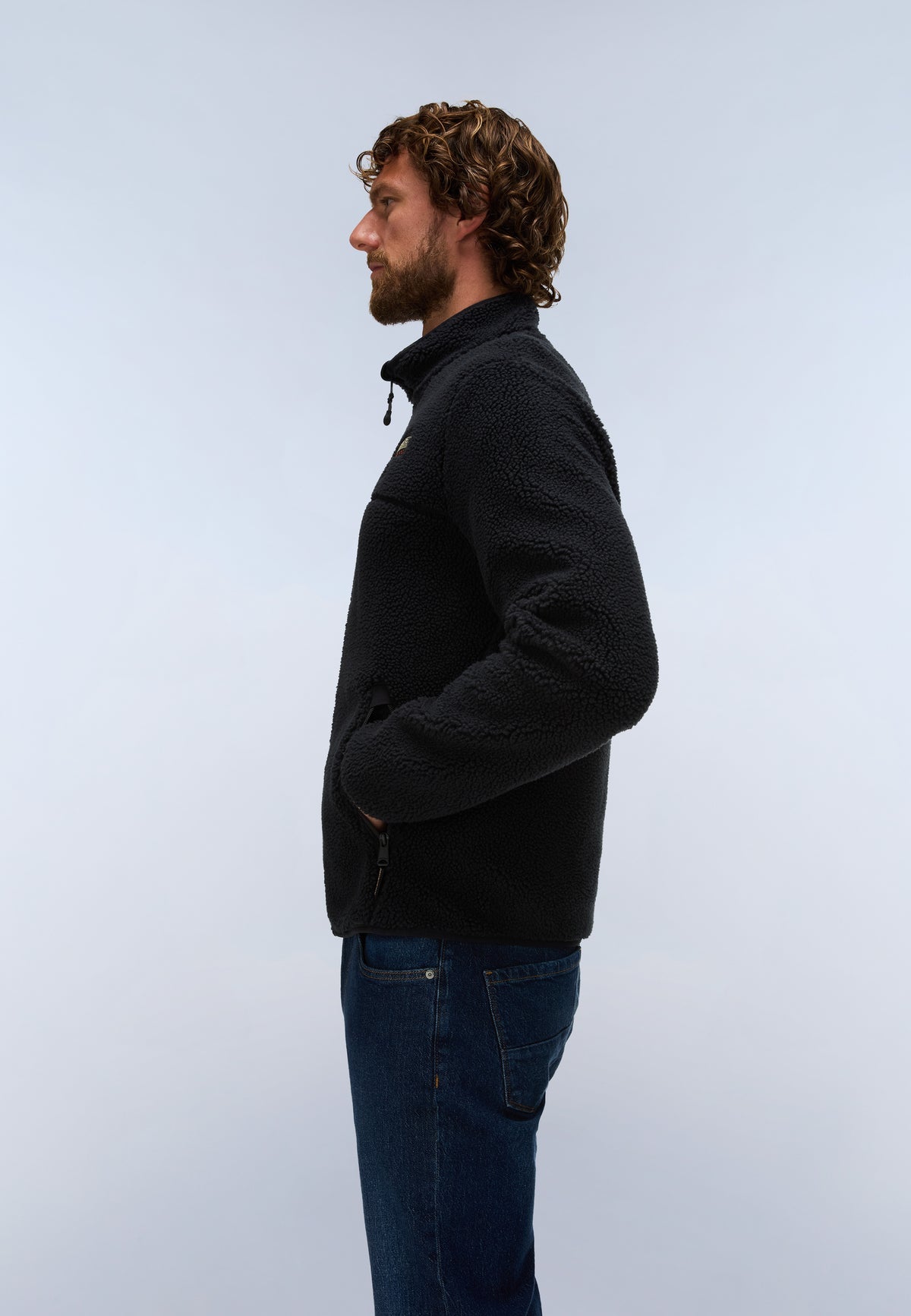 Men’s zip-up fleece jacket Napapijri Tynik
NP0A4IA9T TYNIK FZ 041 Black side view