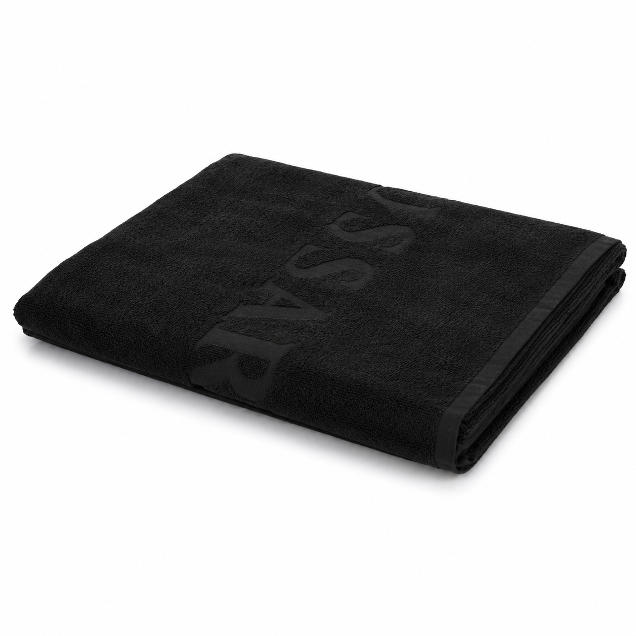 Плажна кърпа Unisex beach towel Trussardi TRU2MTW01 03 Black angled view