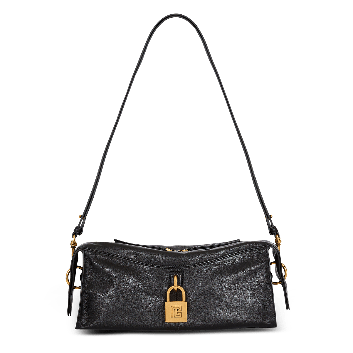 Чанта за рамо Unisex shoulder bag Balmain Pulse GN1HH038LOLP0PA Black front view