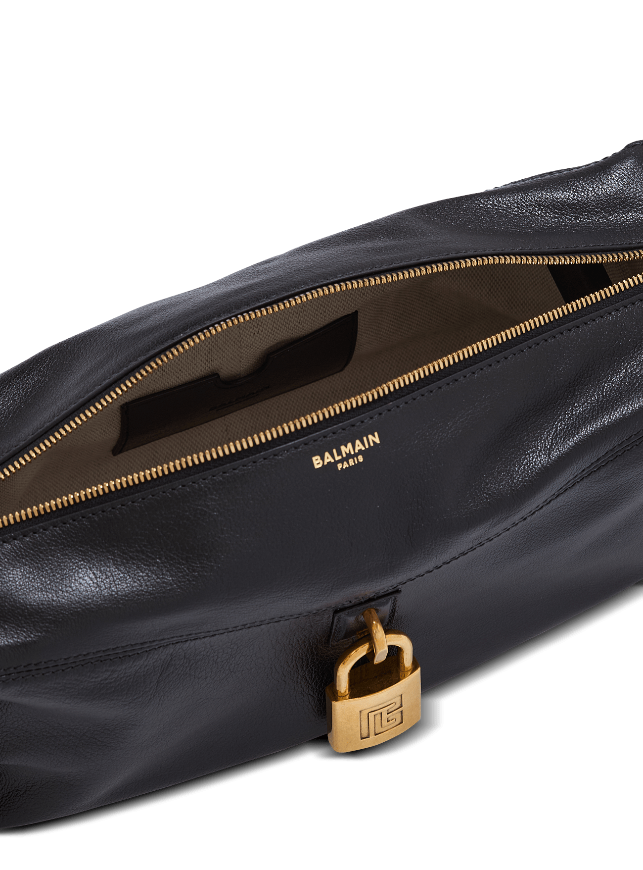 Чанта за рамо Unisex shoulder bag Balmain Pulse GN1HH038LOLP0PA Black inside view