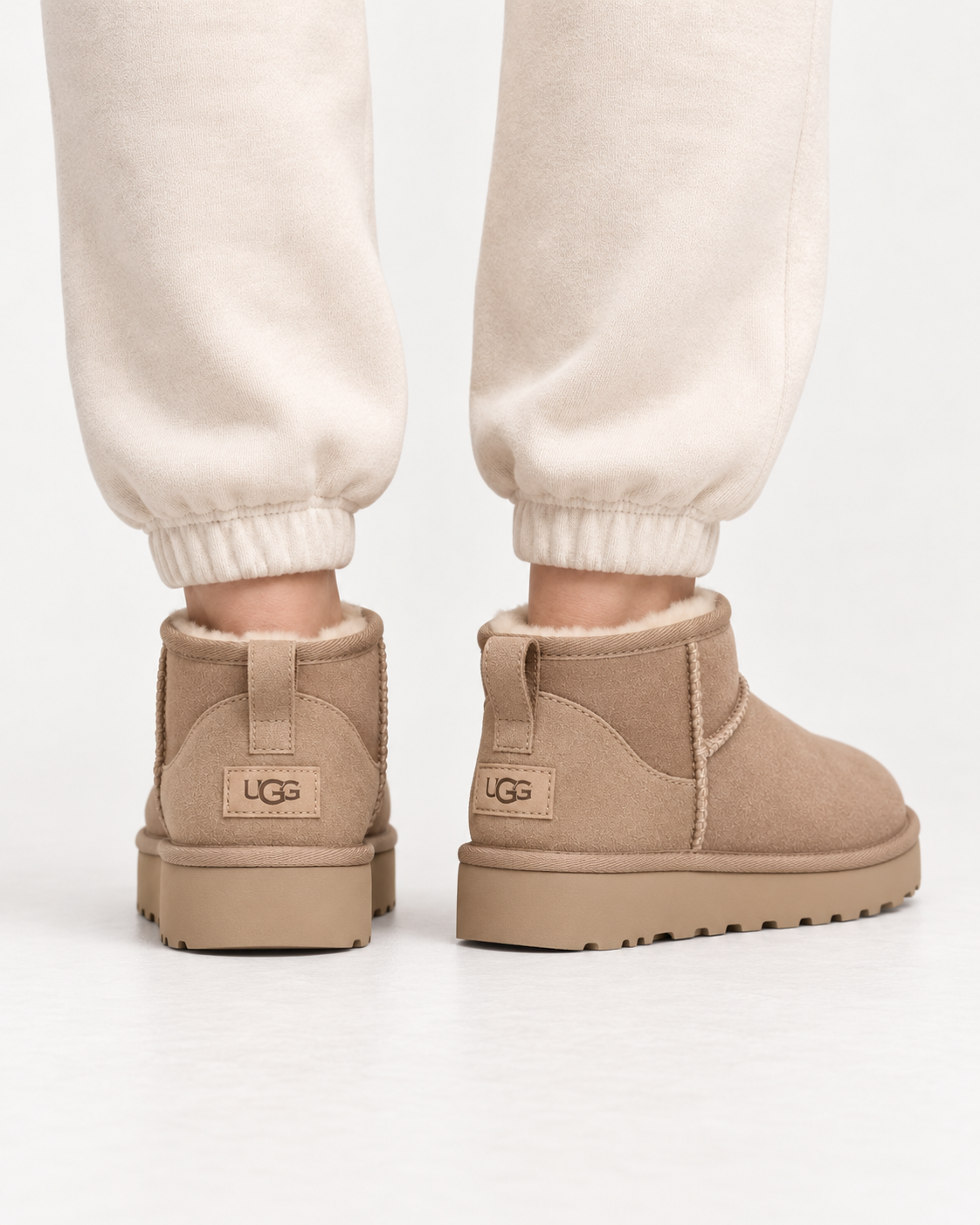 Дамски боти Women’s UGG Classic Ultra Mini Boots 1116109 Sand lifestyle view