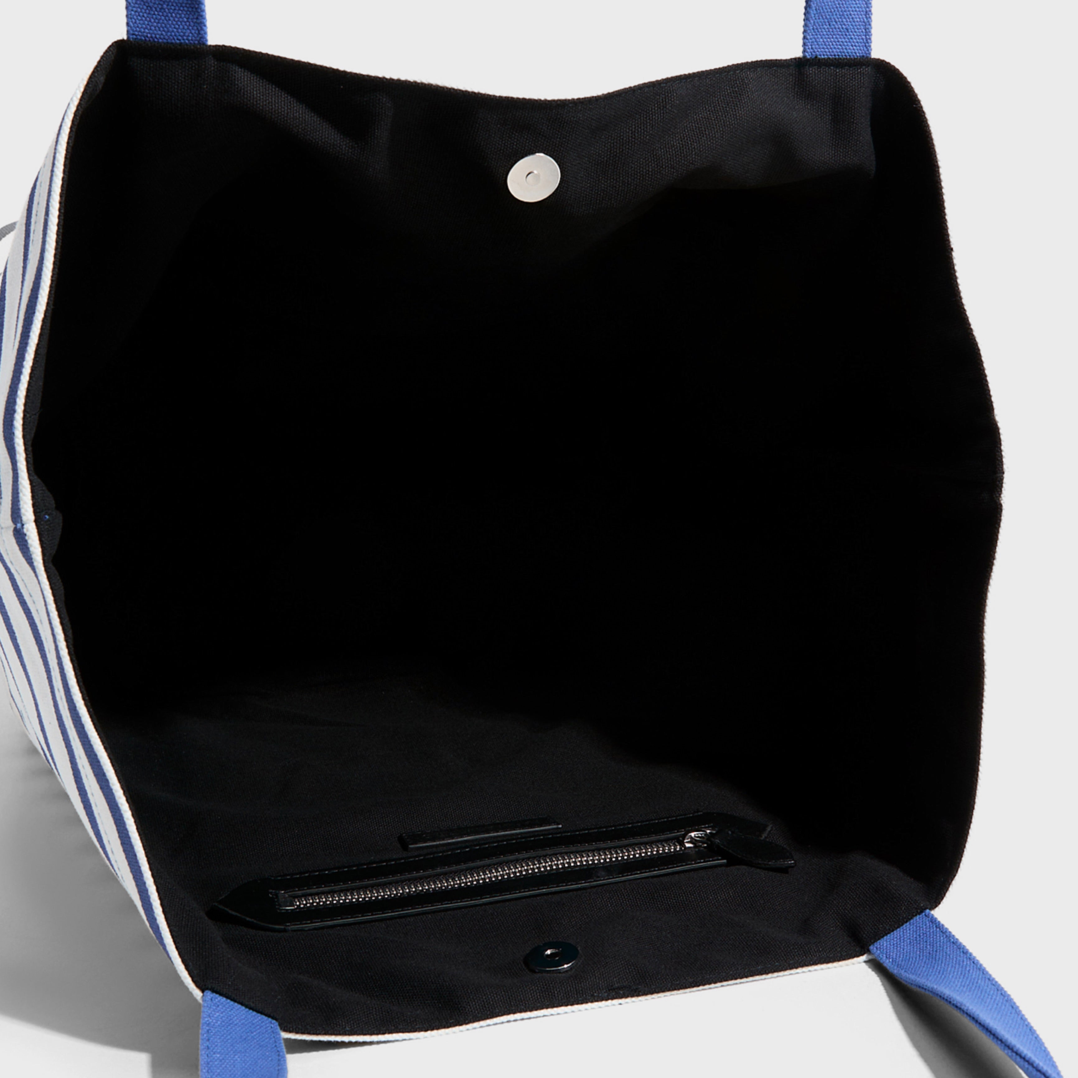 Дамска плажна чанта Women’s beach handbag Karl Lagerfeld A2W50025 1RR Blue and White inside view 2