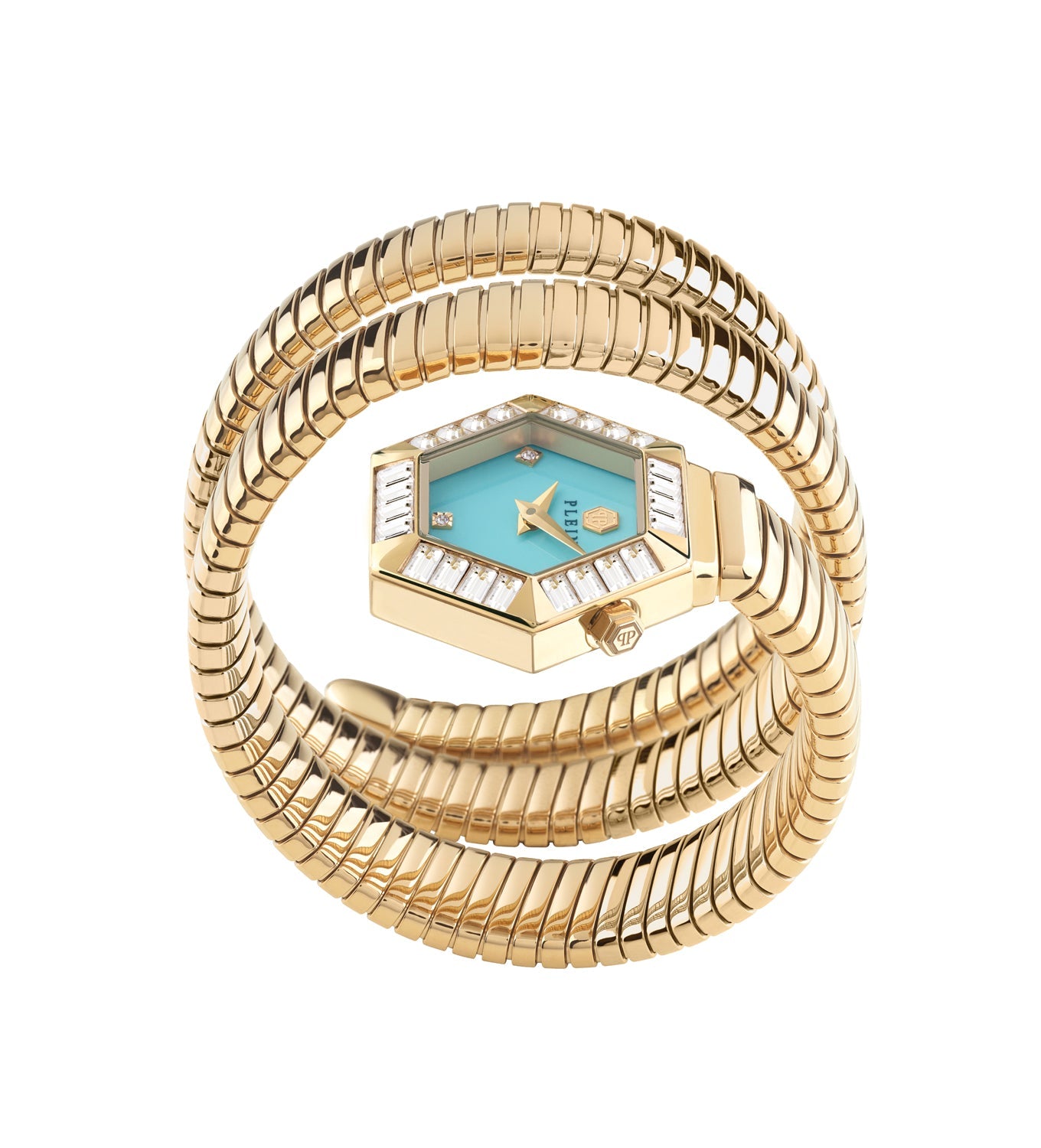 Дамски часовник Women’s bracellet watch Philipp Plein Snake Hexagon PWZAA0825 inside view