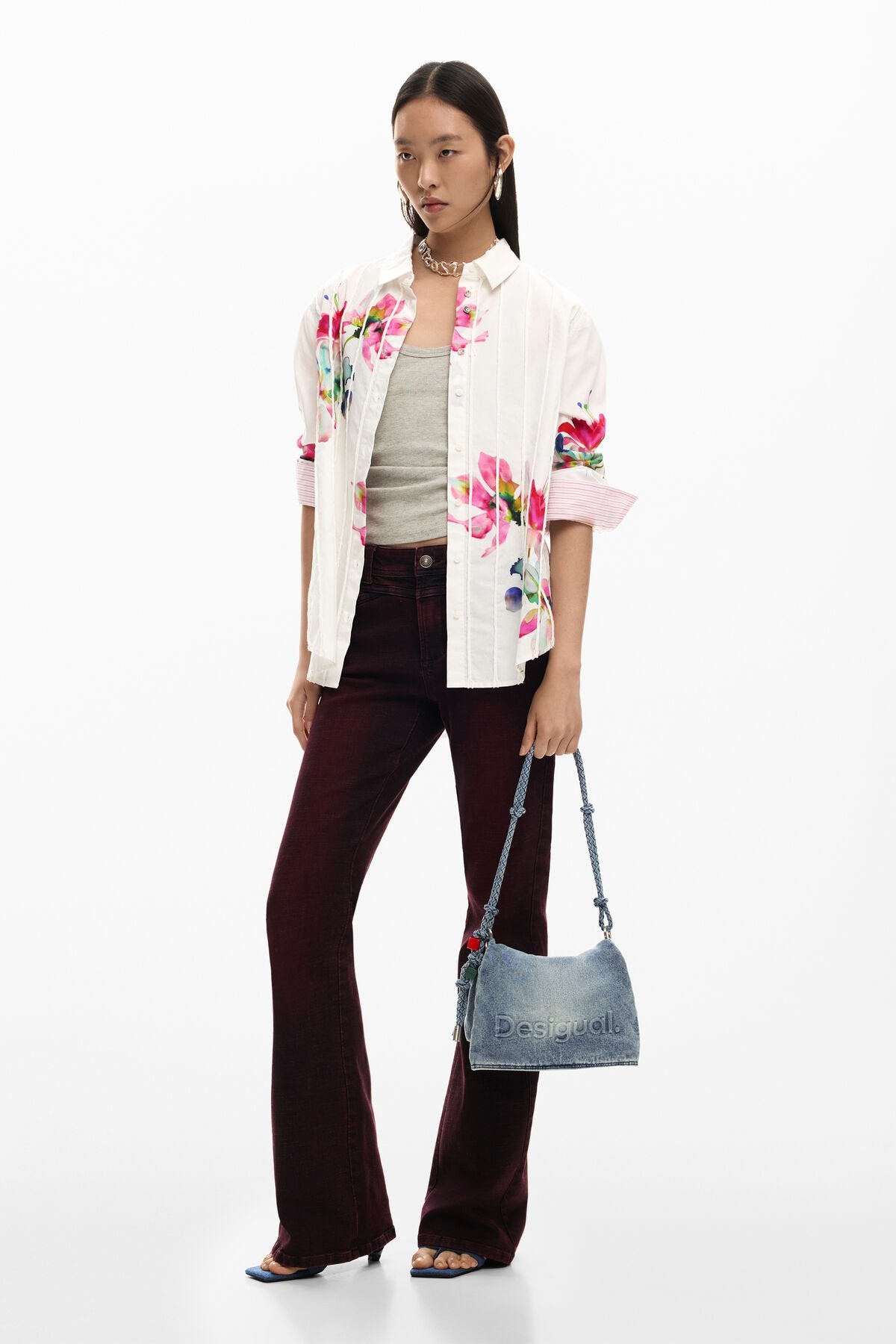 Дамска чанта за ръка Women’s handbag Desigual 26SAXD28 5005 head to head view