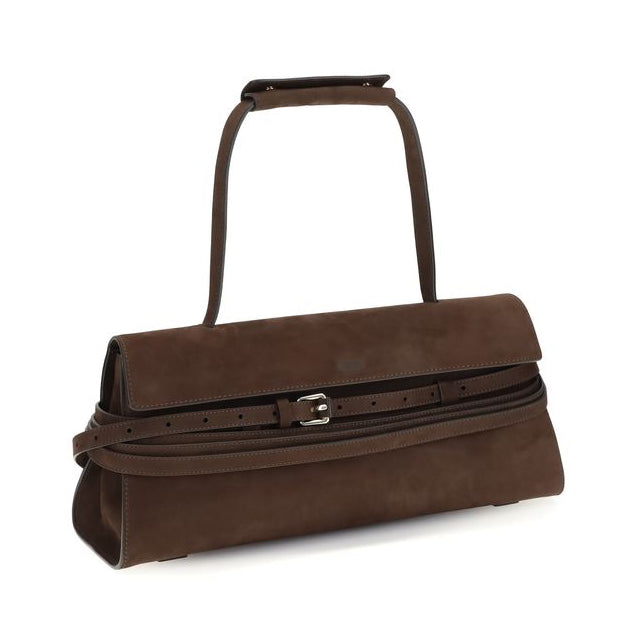 Дамска чанта Women’s handbag Moschino Tie Me MC4064PP1OOJ0307 Dark Brown angled view