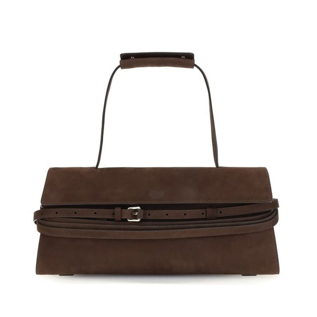 Дамска чанта Women’s handbag Moschino Tie Me MC4064PP1OOJ0307 Dark Brown front view