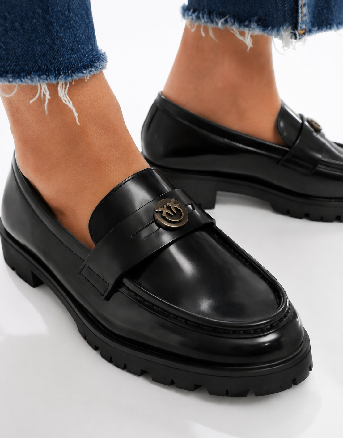 Дамски мокасини Women’s loafer Pinko Nora 07
SD0657P001 Z99 Black close up view