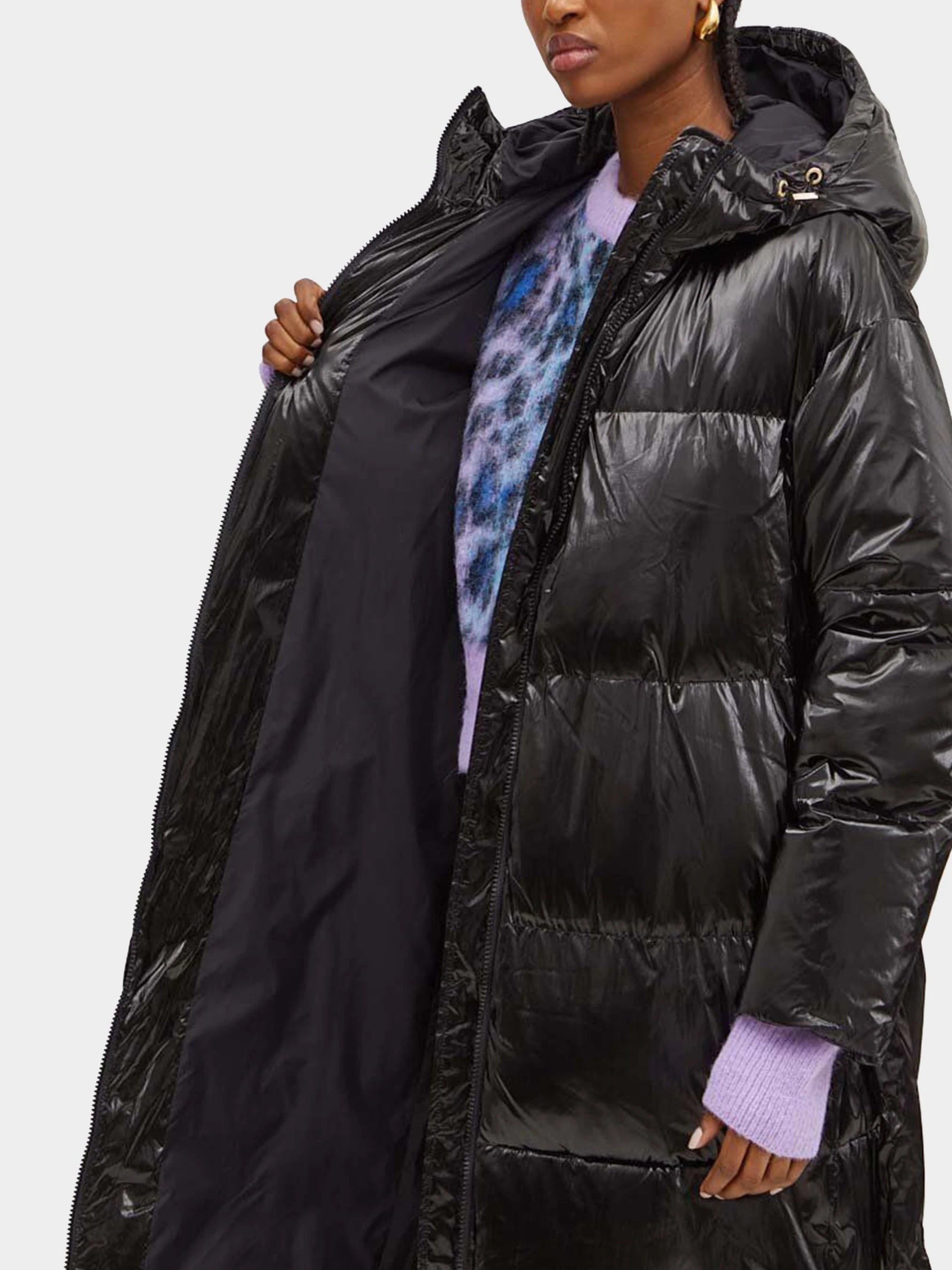 Дамско дълго яке Women's long jacket Armani Exchange 6DYL32 YN1YZ 1200 Black inside view