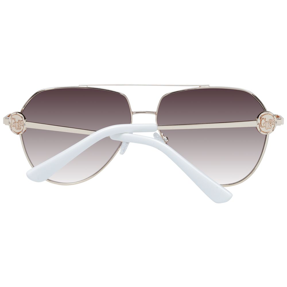 Дамски слънчеви очила Women’s metal sunglasses Guess GF6140 32F Gold back view