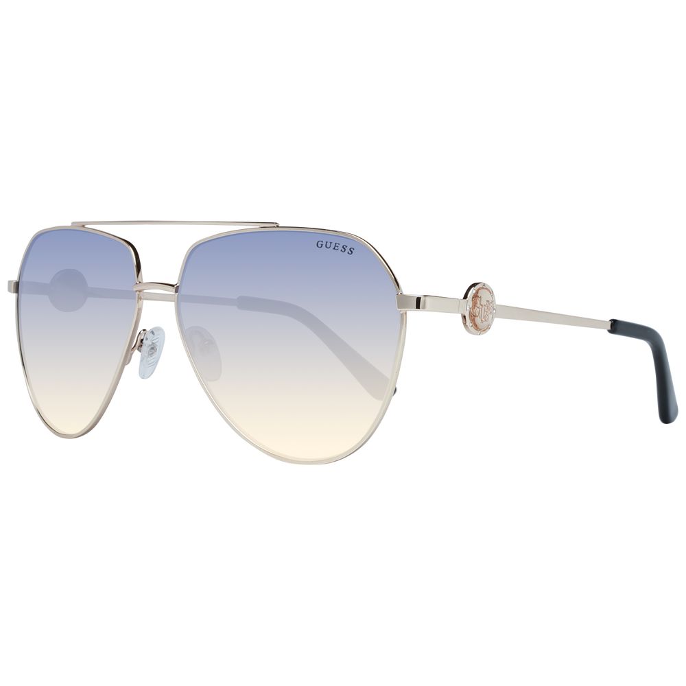 Дамски слънчеви очила Women’s metal sunglasses Guess GF6140 32W Golden