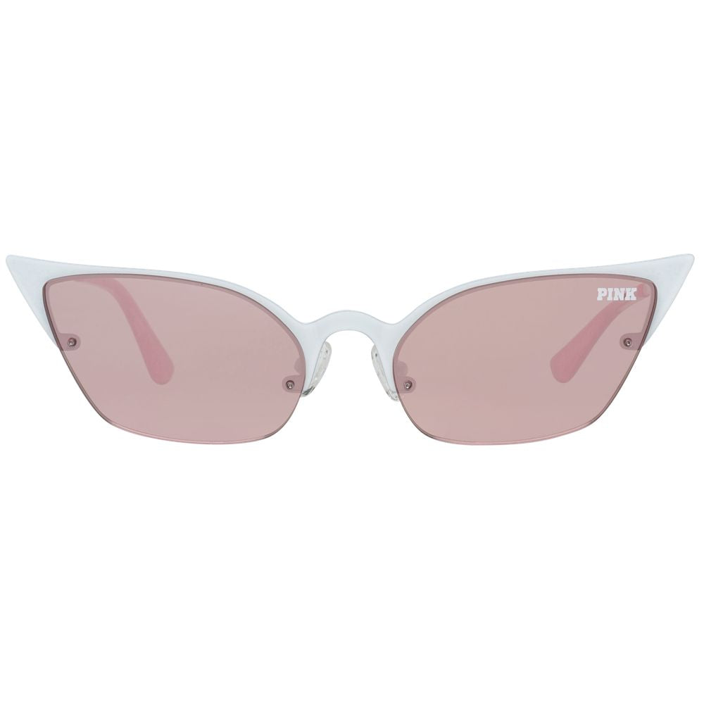 Дамски слънчеви очила Women's metal sunglasses VICTORIA’S SECRET PINK PK0016 25Z White front view