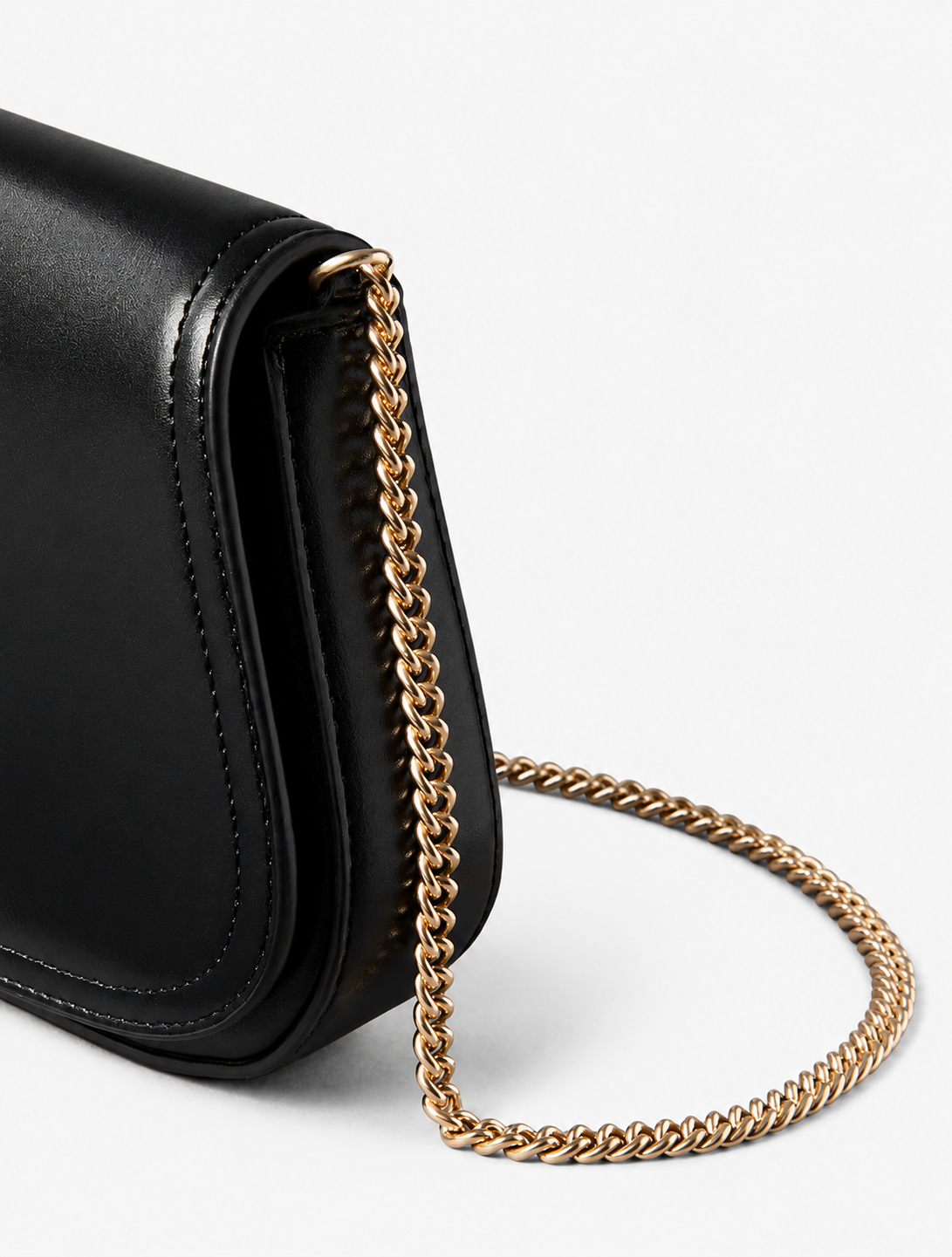 Дамска чанта за рамо Women’s monogram hardware chain shoulder bag Calvin Klein LV04F1153G UB1 Black chain view