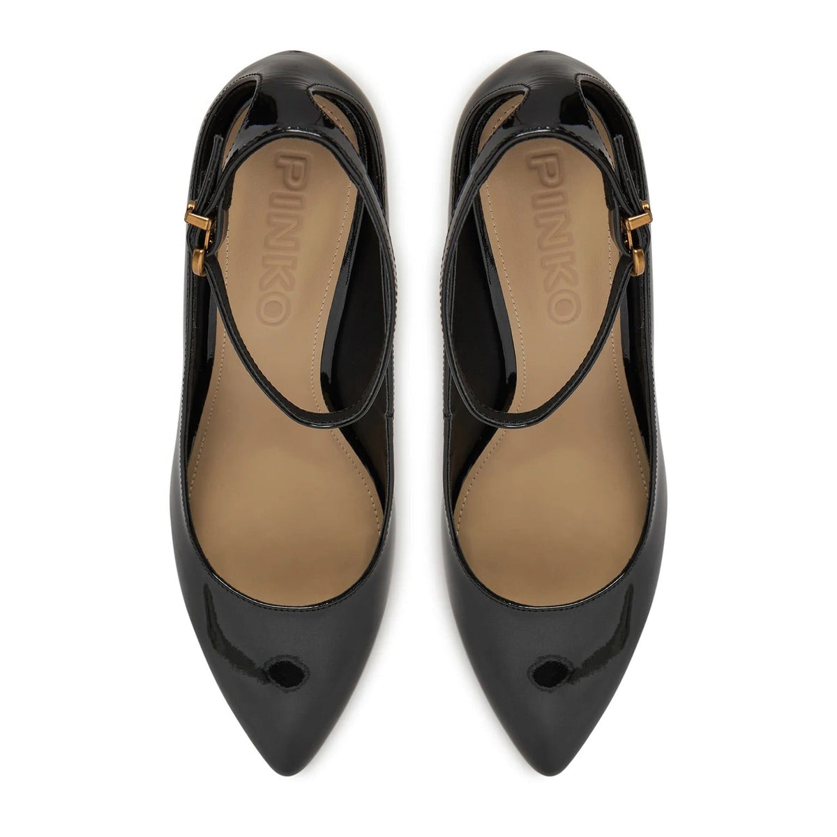 Дамски токчета Women’s platform heels Pinko Gwen SD0643P050Z99 Black top view