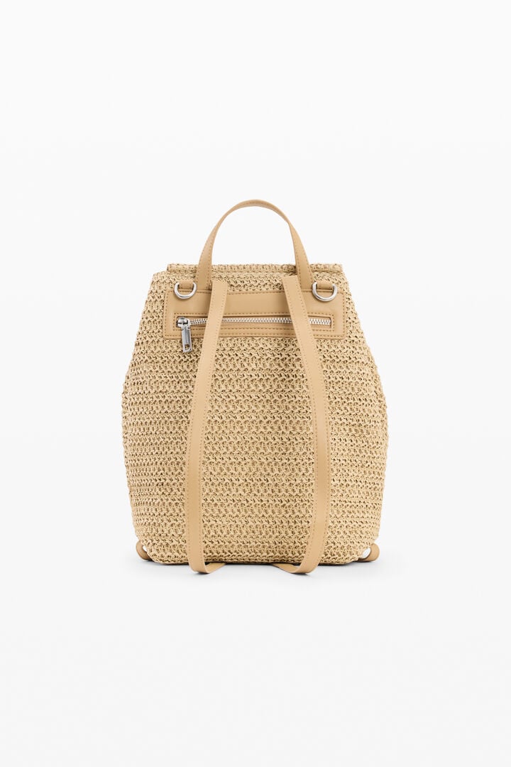 Дамска раница Women’s raffia rucksack Desigual 26SAKO01 1014 back view