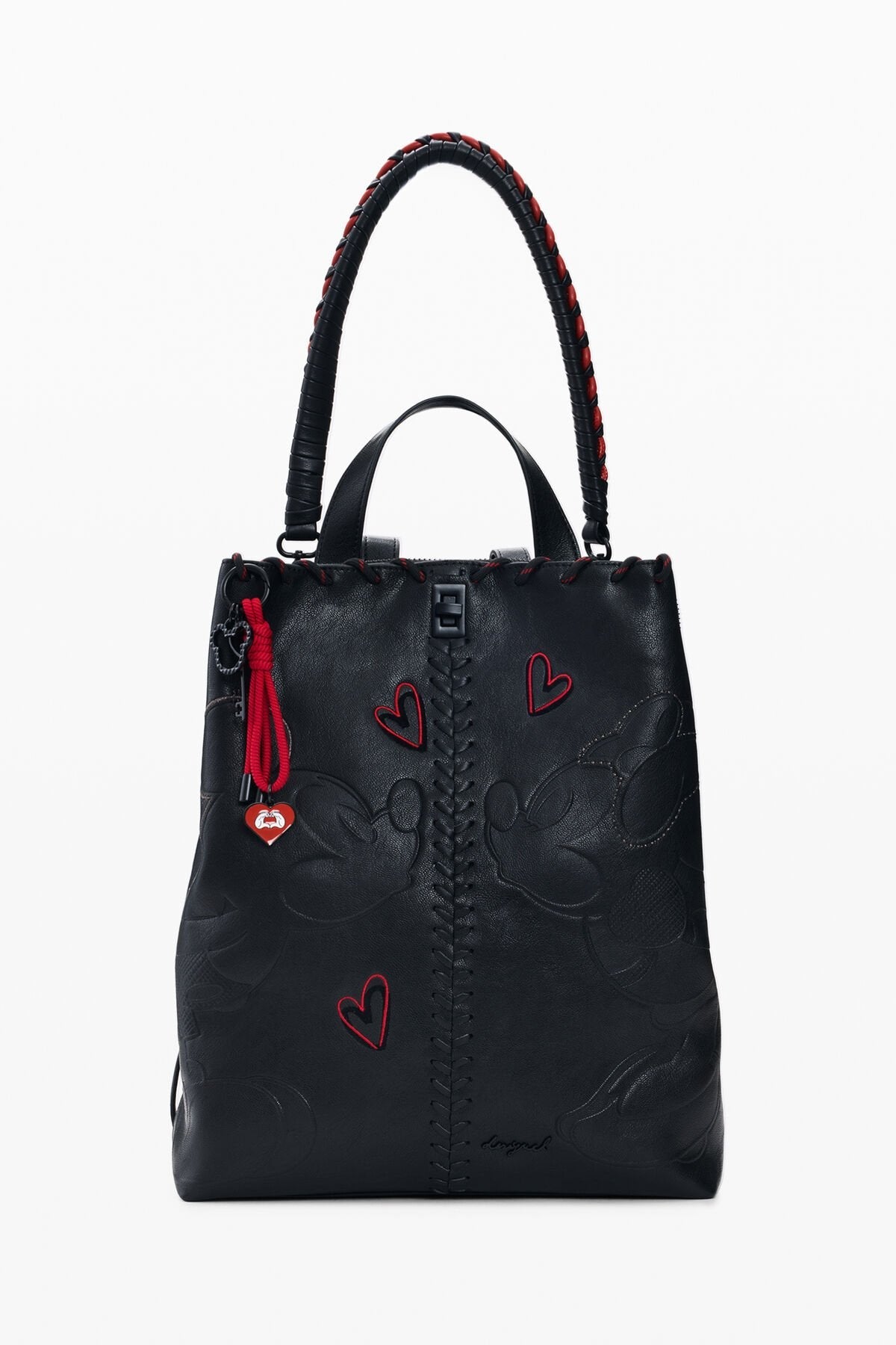 Дамска раница Women’s rucksack Desigual Mickey Mouse™ 26SAKP432000 Black front view 