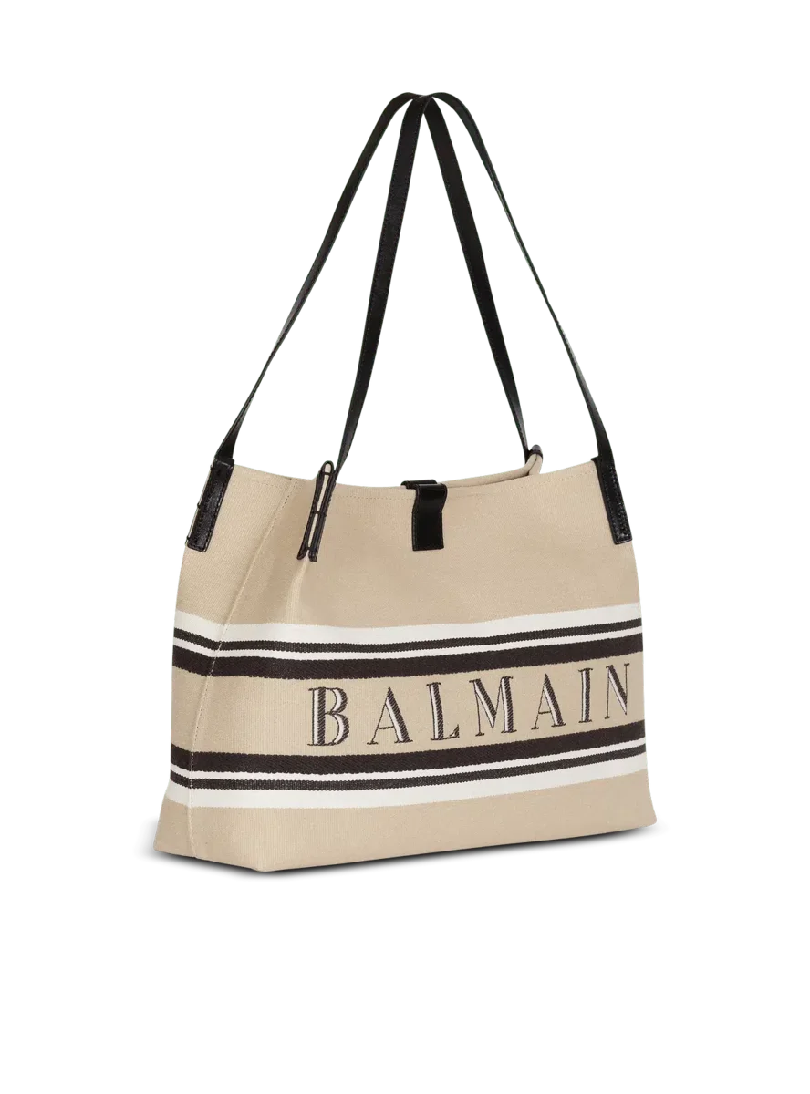 Дамска шопинг чанта Women’s shopping bag Balmain Release GN1FF034TJBRGXI Beige angled view
