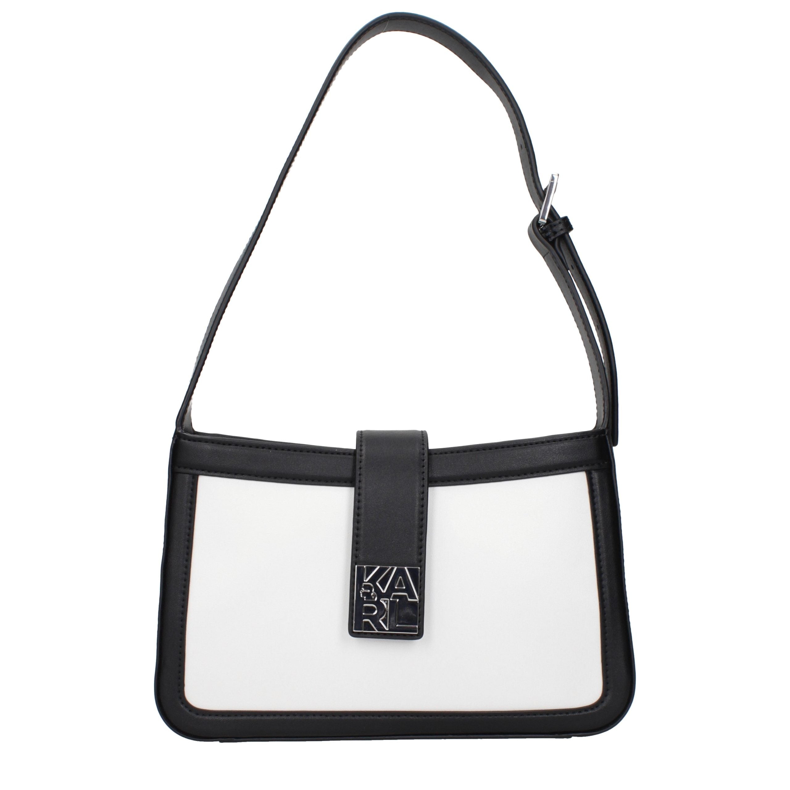 Дамска чанта Women’s shoulder bag Karl Lagerfeld BSW30003101 White and Black front view