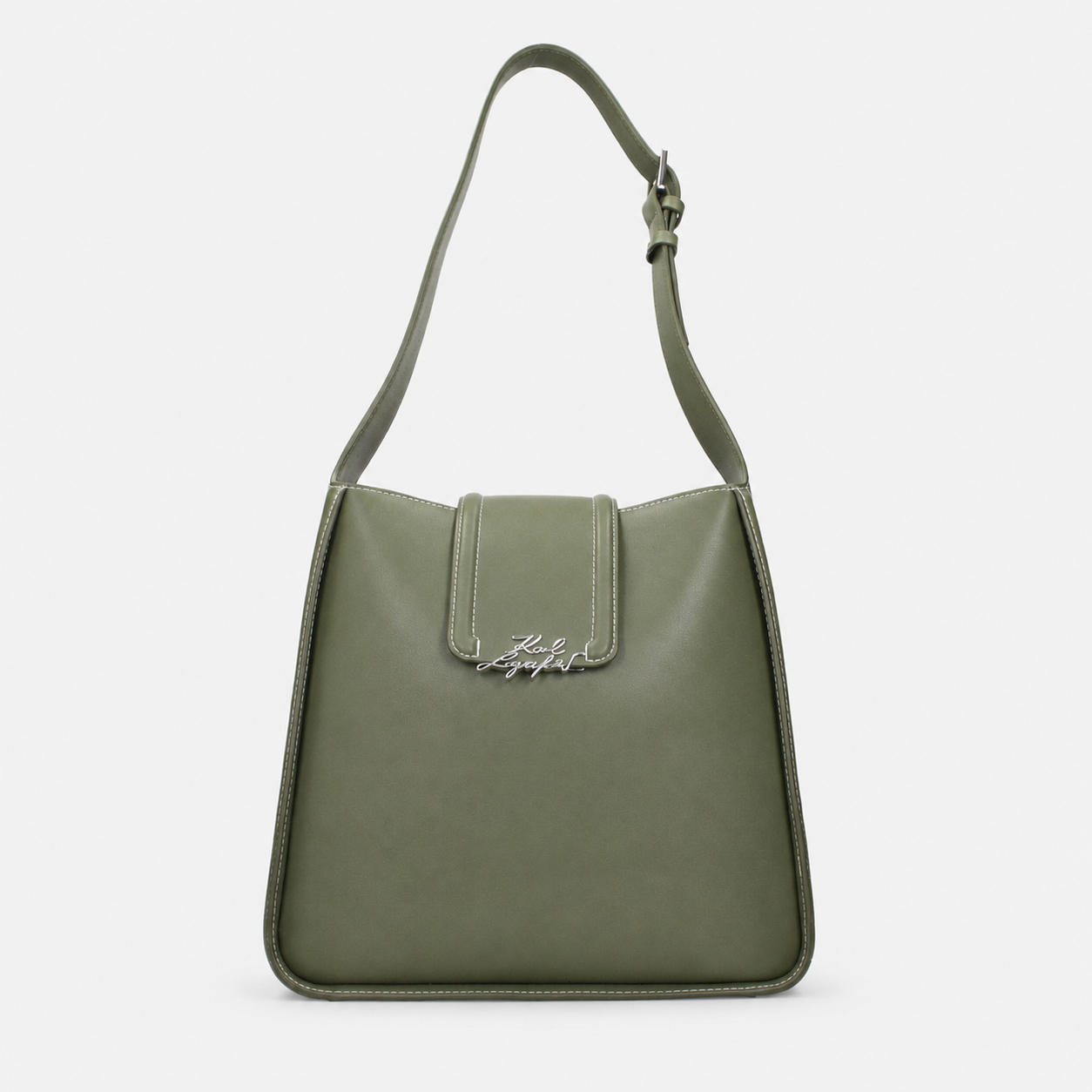 Дамска чанта за рамо Women’s shoulder bag Karl Lagerfeld K/Signature ASW300401LB Olive Green