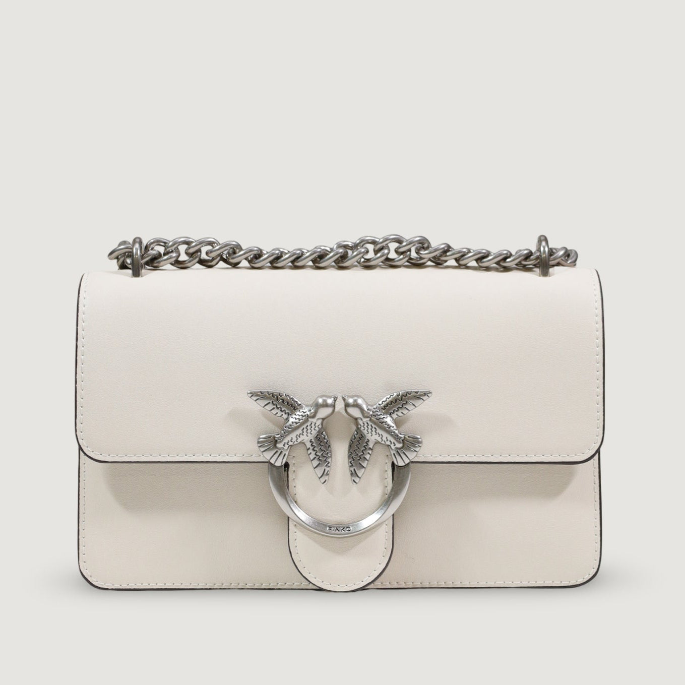 Дамска чанта Women’s shoulder bag Pinko Love One Mini 100074 A0F1 White front view