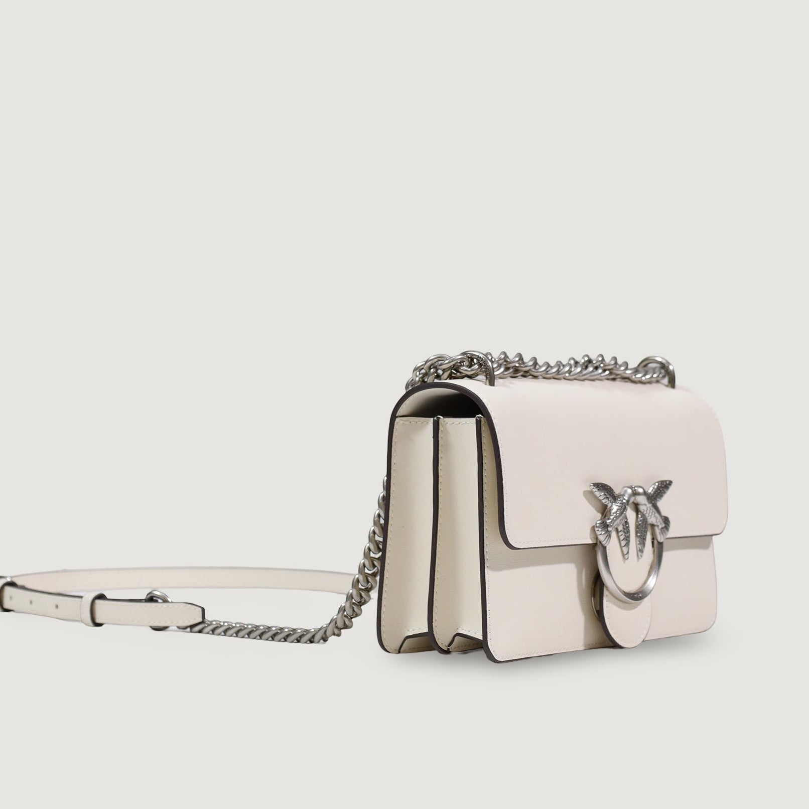 Дамска чанта Women’s shoulder bag Pinko Love One Mini 100074 A0F1 White side view